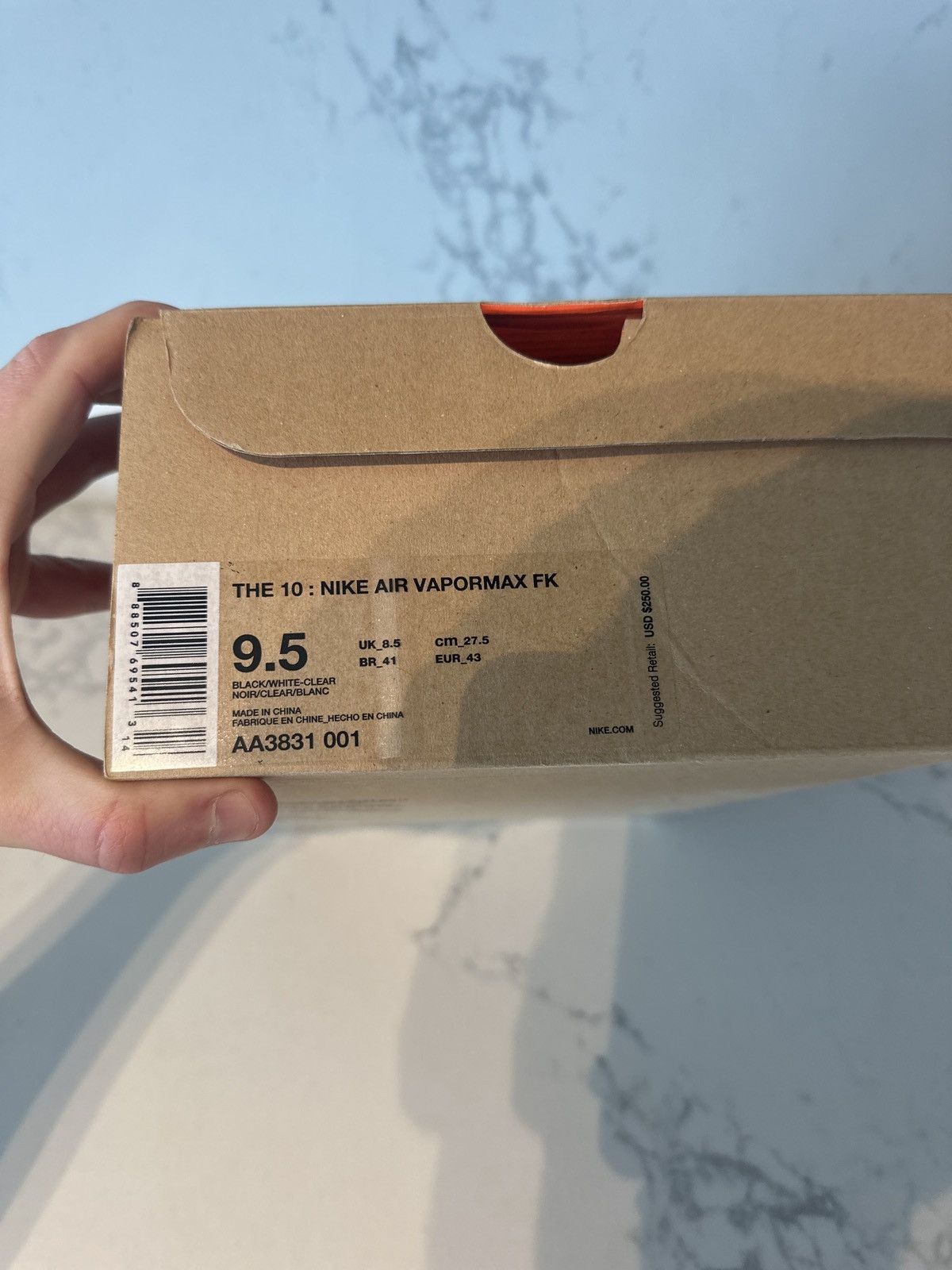 Nike × Off-White The 10: Nike Air Vapormax FK Size US 9.5 / EU 42-43 - 5 Thumbnail