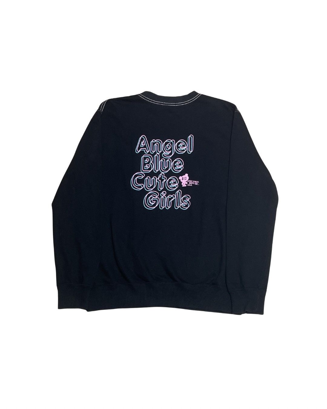 Angel Blue Angel Blue Angel Smile Graphic Sweatshirt – Black Size M / US 6-8 / IT 42-44 - 3 Thumbnail