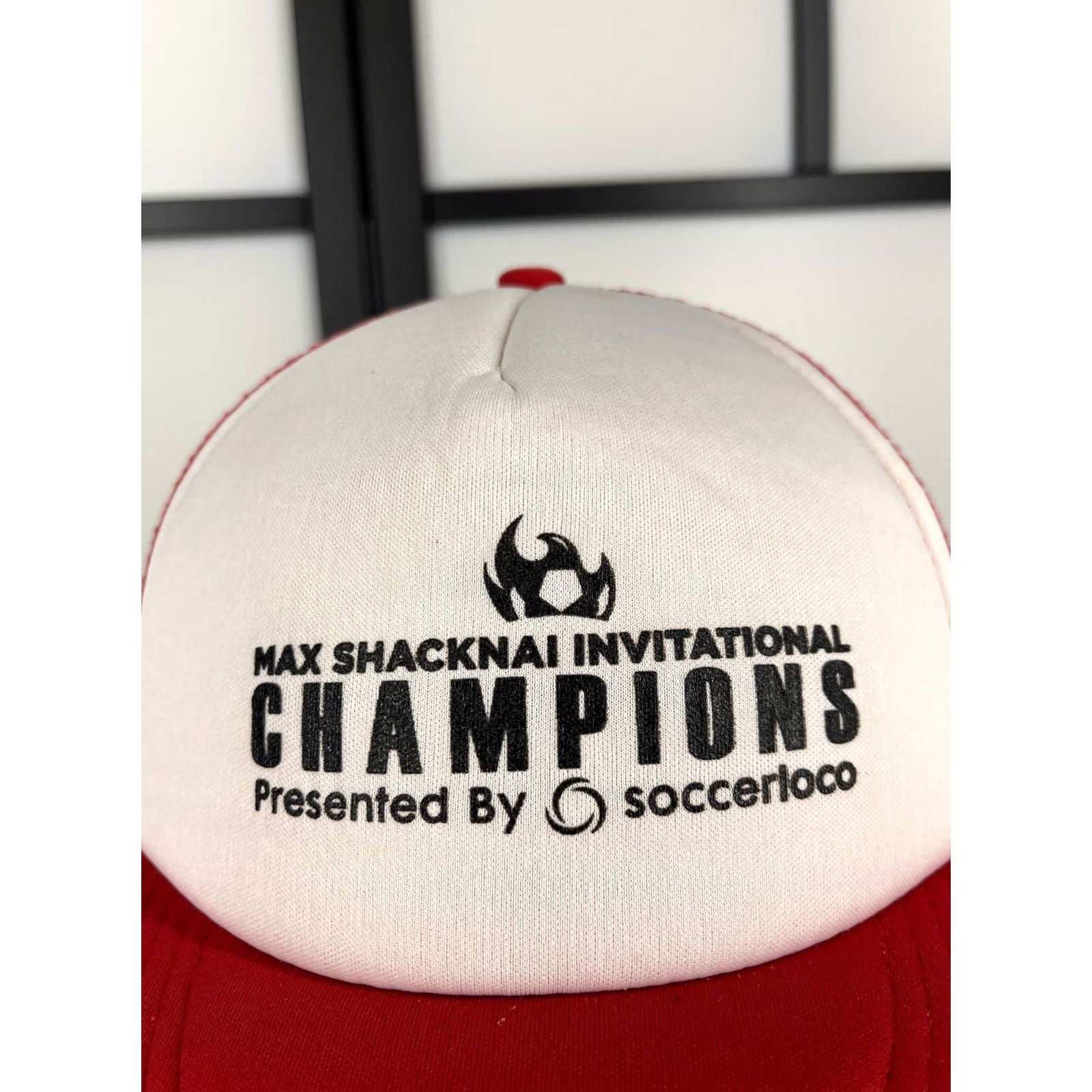 Vintage HitWear Hat Cap Snap Back Adult One Size Red Soccer Trucker Hat Mens Size ONE SIZE - 2 Thumbnail