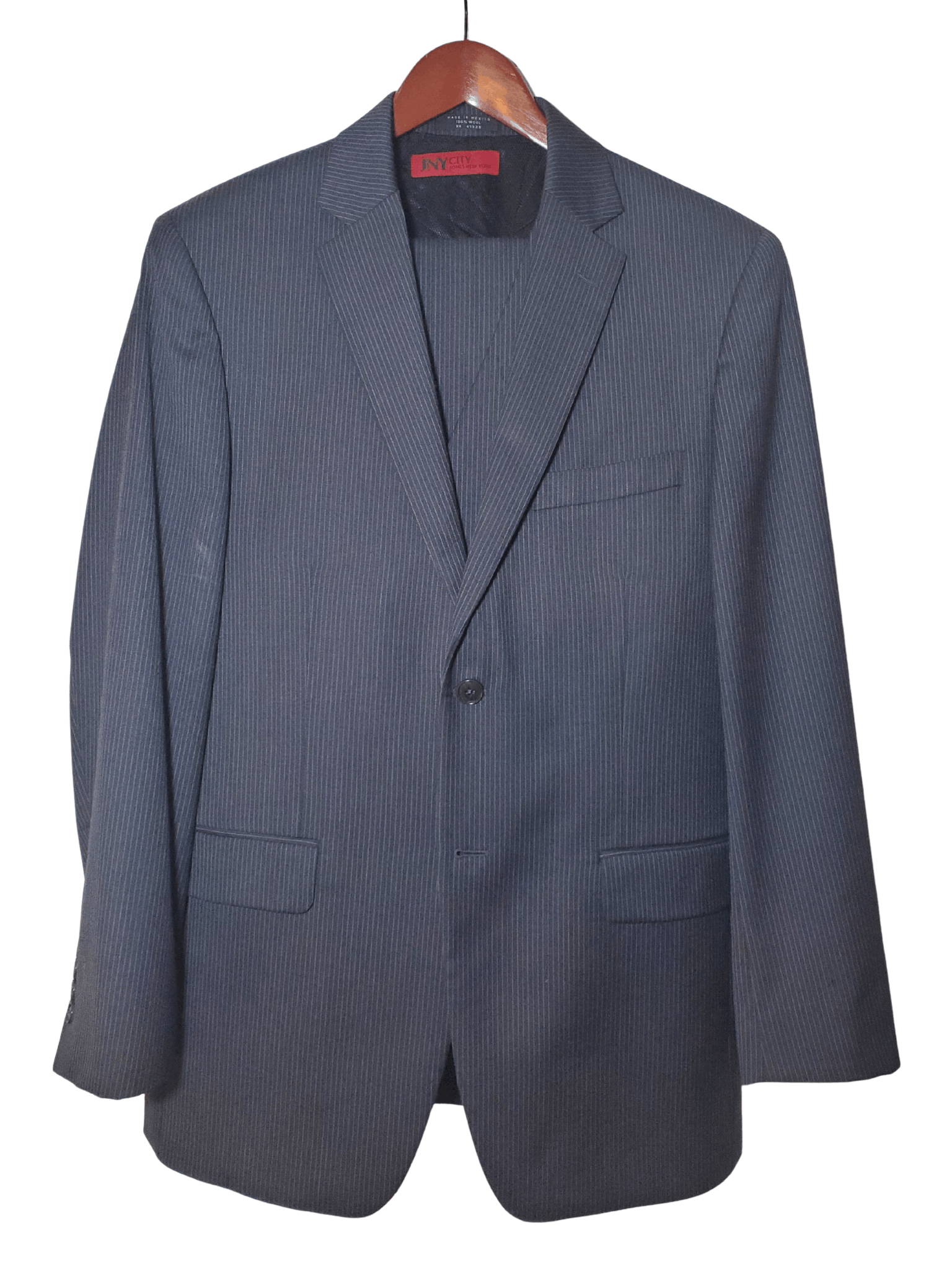 Jones New York Jones New York 3-Piece Pinstripe Suit - 40R / 32x30 Size 40R - 1 Thumbnail