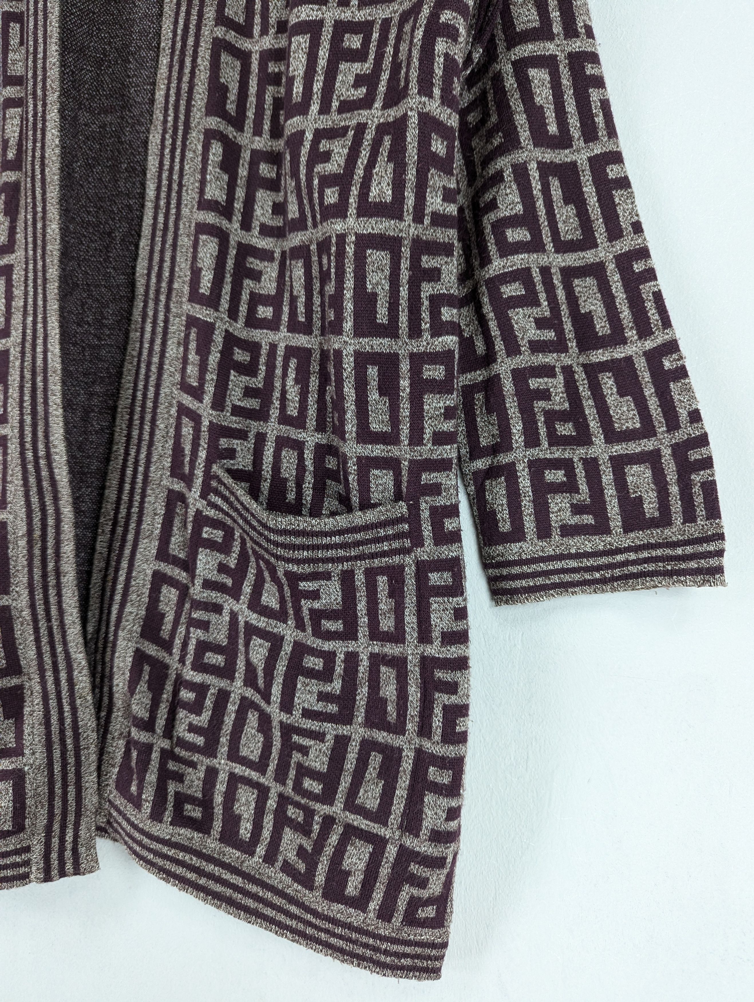 Japanese Brand Vintage Japanese Brand Acrylic Fullprint Cardigan Jacket Size US L / EU 52-54 / 3 - 4 Thumbnail