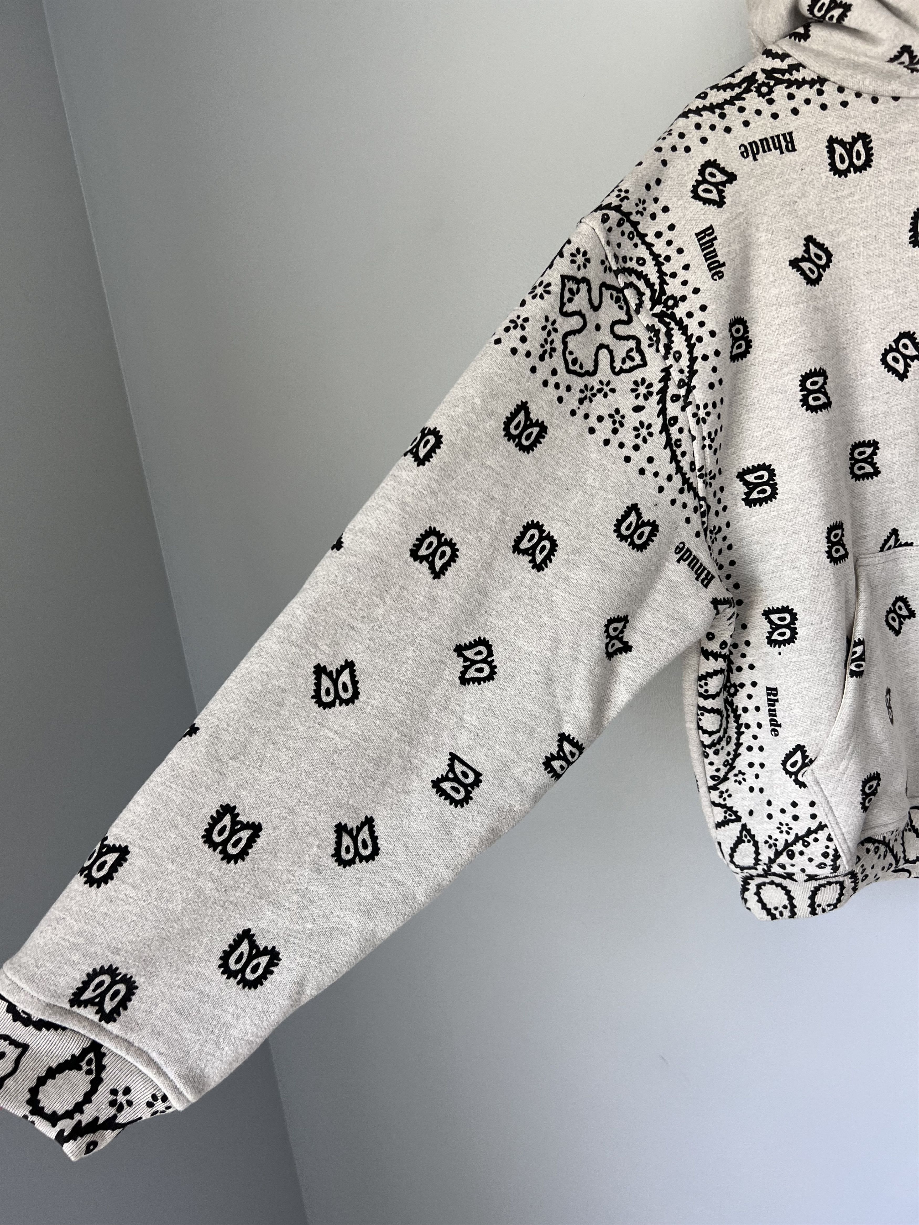 Rhude Rhude Bandana Hoodie in Gray Size US S / EU 44-46 / 1 - 4 Thumbnail