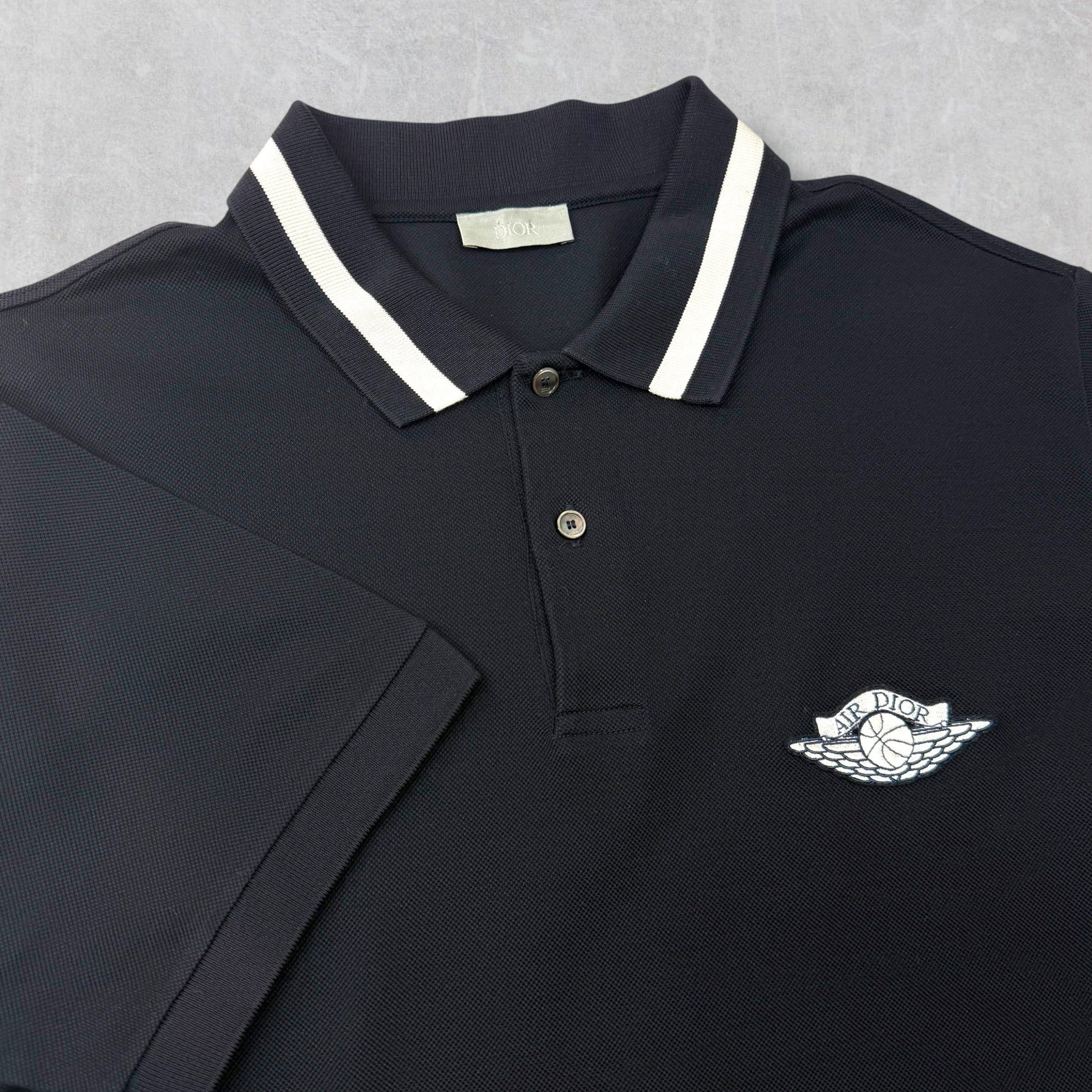 Dior Dior x Jordan Wings Logo Polo Shirt M Size US M / EU 48-50 / 2 - 3 Thumbnail
