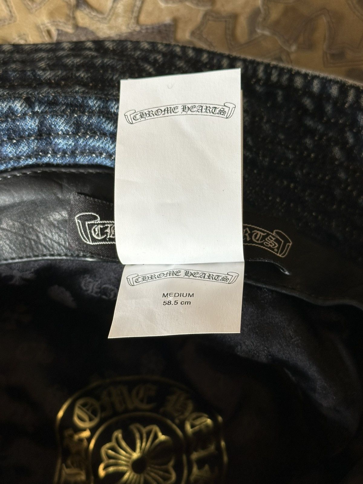 Chrome Hearts CHROME HEARTS DENIM PATCH BUCKET HAT Size ONE SIZE - 7 Thumbnail