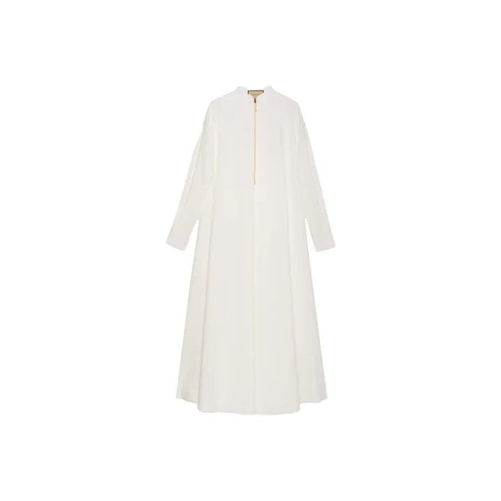 Gucci Gucci SS23 Solid Half-Zip Long Sleeve Dress Size M / US 6-8 / IT 42-44 - 1 Thumbnail