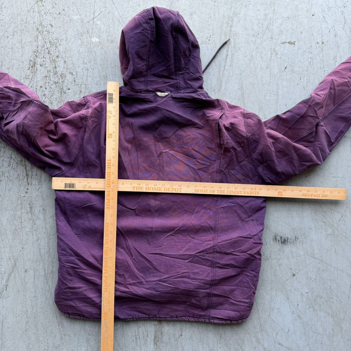 Carhartt × Vintage Vintage Carhartt style Purple Faded Distressed Jacket Hooded Size US XL / EU 56 / 4 - 5 Thumbnail