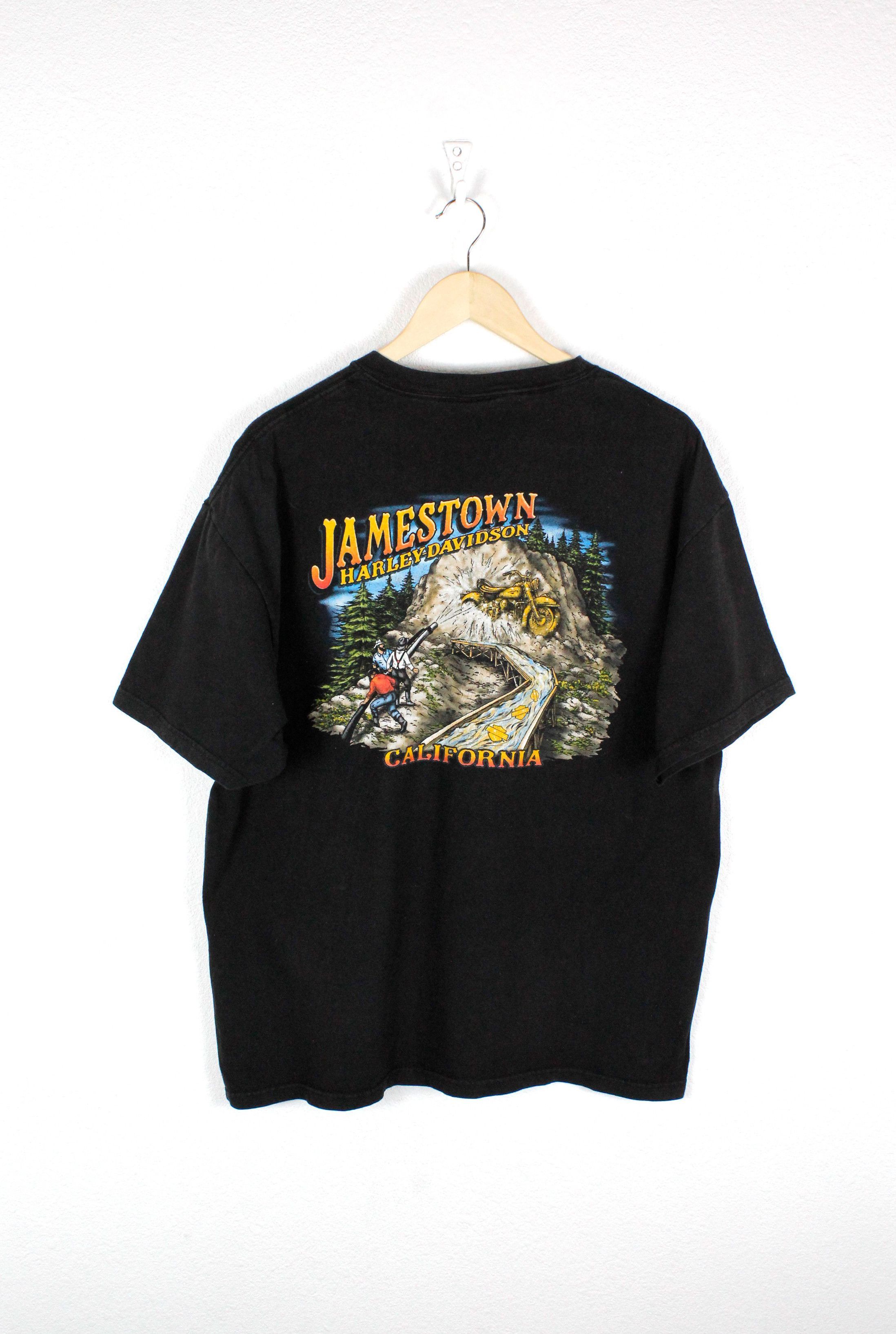 Harley Davidson Harley Davidson Jamestown Vintage Tee T-shirt Made in USA Size US XL / EU 56 / 4 - 5 Thumbnail