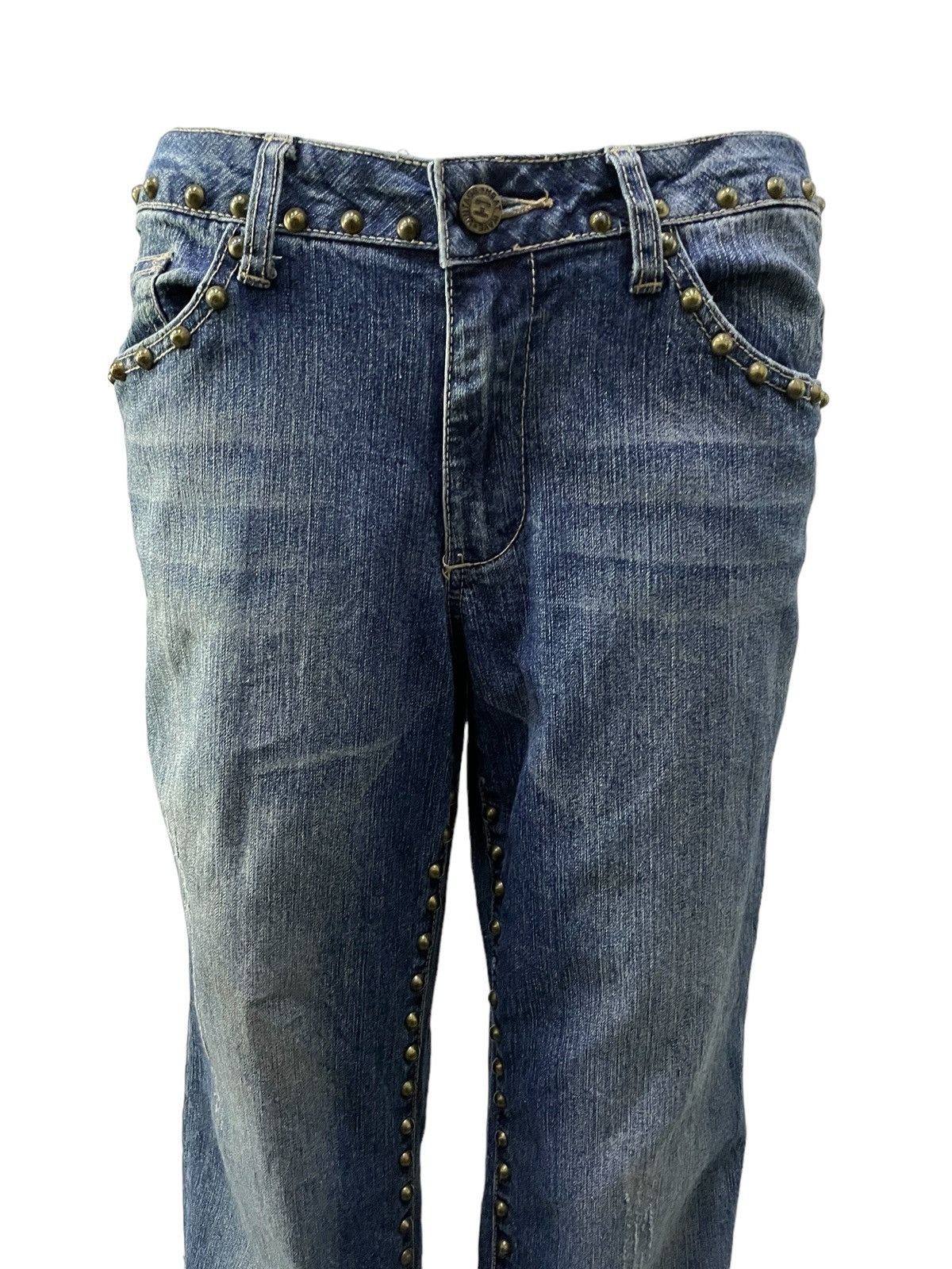 Hysteric Glamour × In The Attic Heatwave Studded Trimmed Flared Jeans Size US 32 / EU 48 - 5 Thumbnail