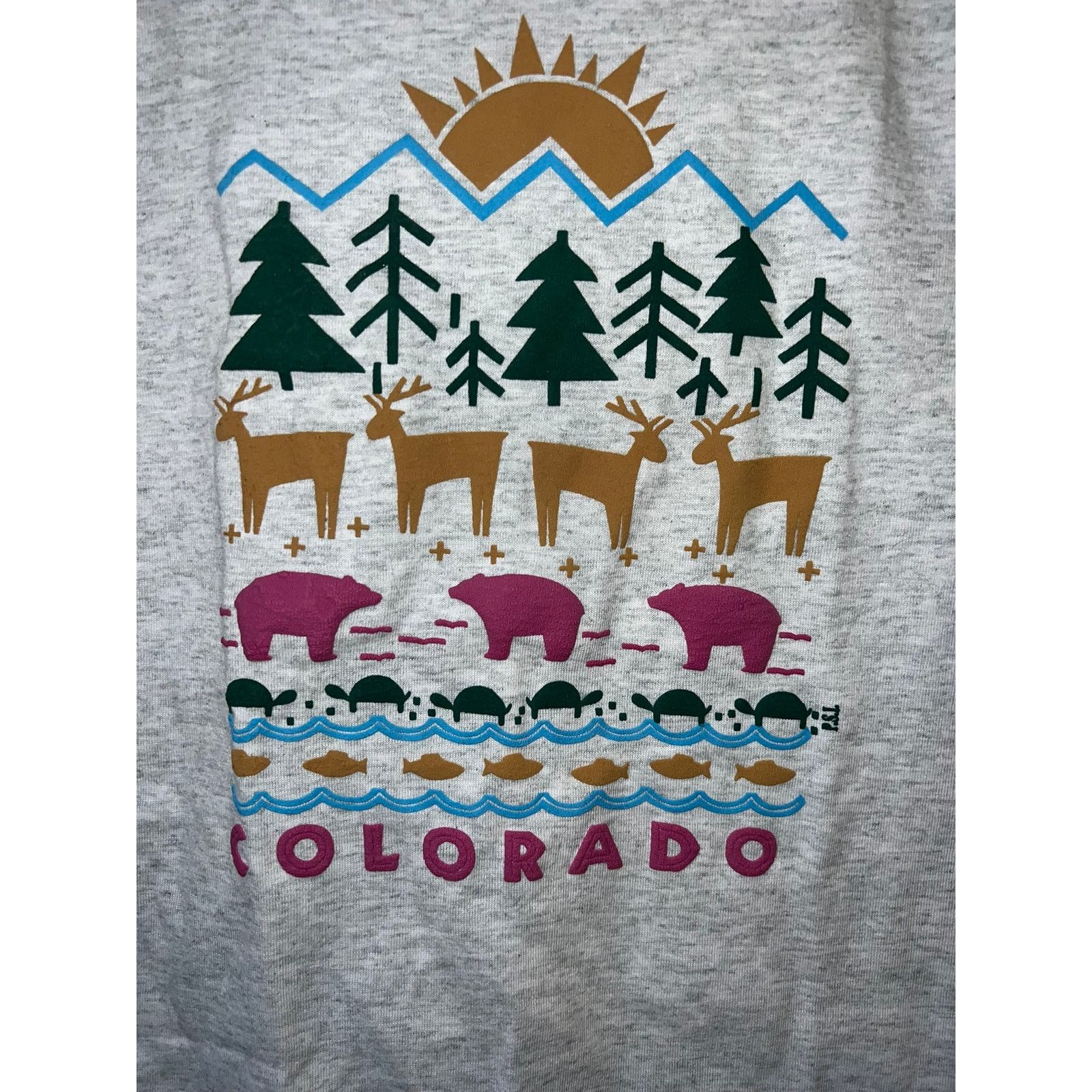 Fruit Of The Loom 90s Youth CO Colorado Nature Animal Child's M 10-12 Shirt Size S / US 4 / IT 40 - 3 Thumbnail