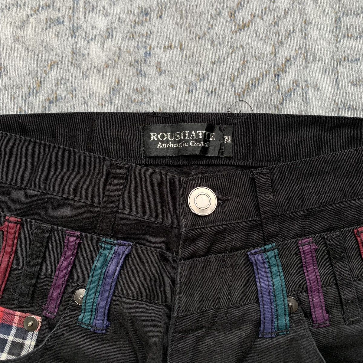 Japanese Brand 2000s Japanese Brand Roushate Multi Zipper Double Waist Pant Size US 30 / EU 46 - 5 Thumbnail