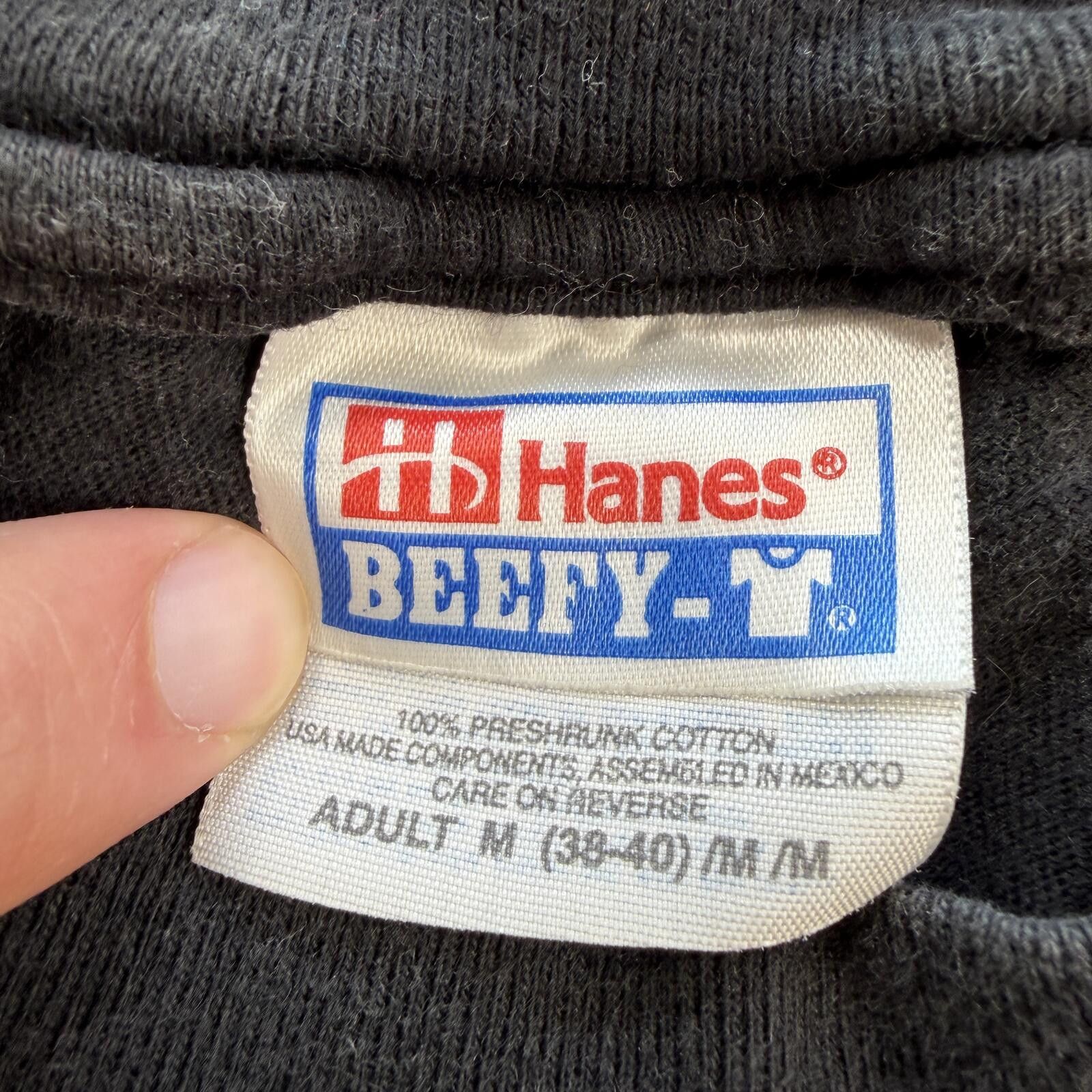 Hanes Vintage Jesus Christ Graphic T Shirt Black Psalm 121 Religon Size US M / EU 48-50 / 2 - 4 Thumbnail