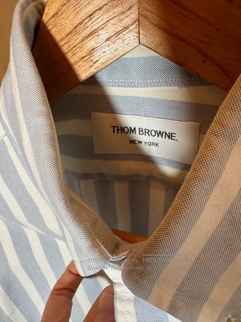 Thom Browne Thom Browne Blue and white striped shirt Size US S / EU 44-46 / 1 - 4 Thumbnail
