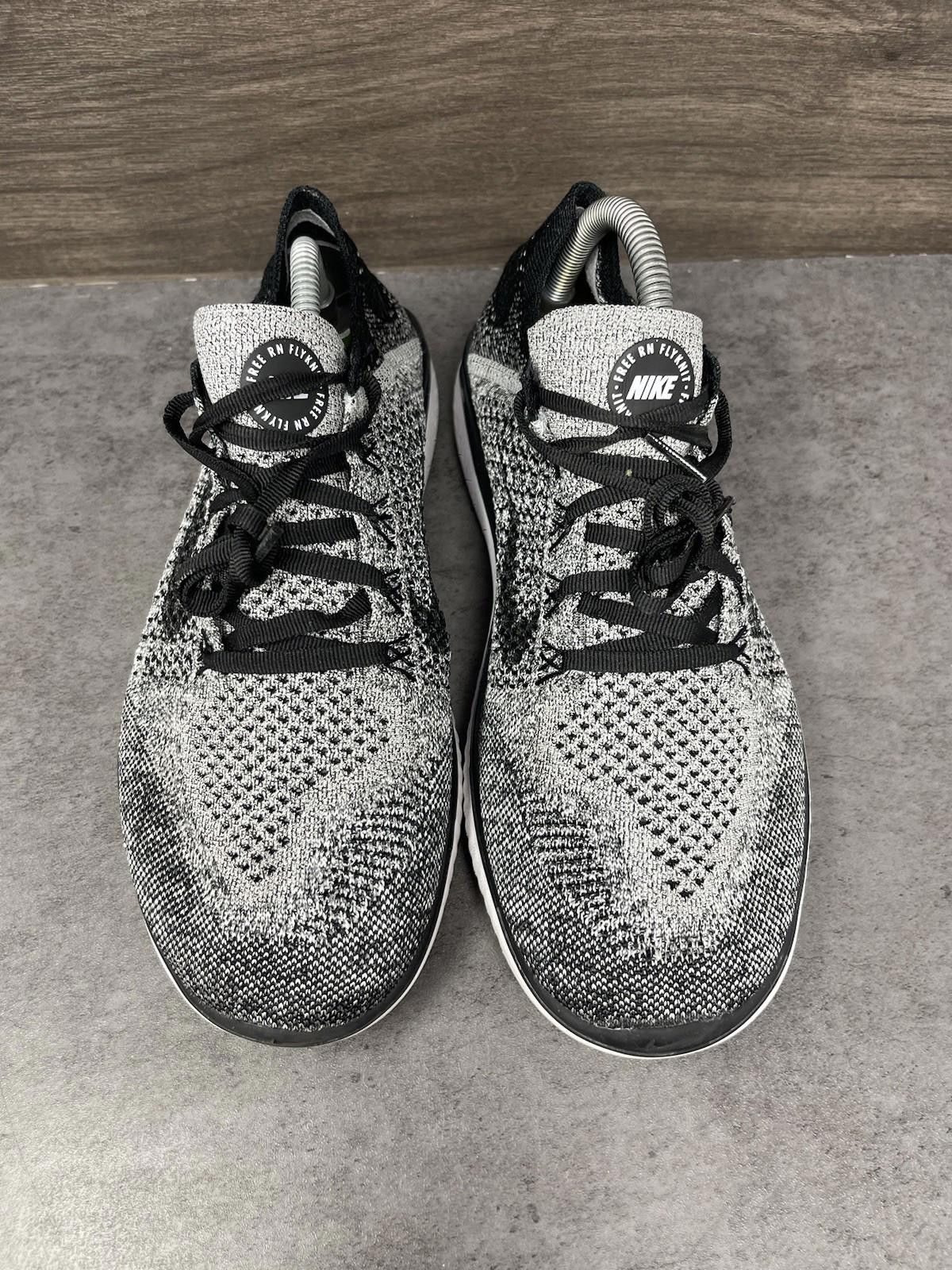 Nike Nike Free RN Flyknit 2018 Shoes Womens Size 9.5 Black White Size US 9.5 / IT 39.5 - 3 Thumbnail
