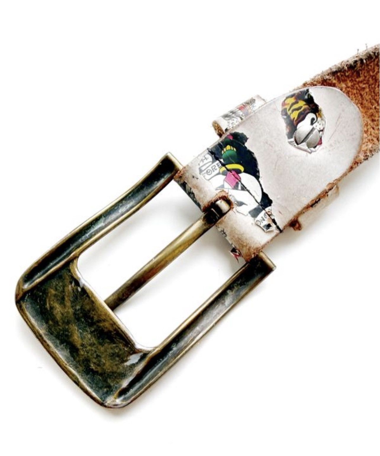 Ed Hardy Vintage Ed Hardy Leather Belt | Y2K Tattoo Art & Rhinestones Size ONE SIZE - 5 Thumbnail