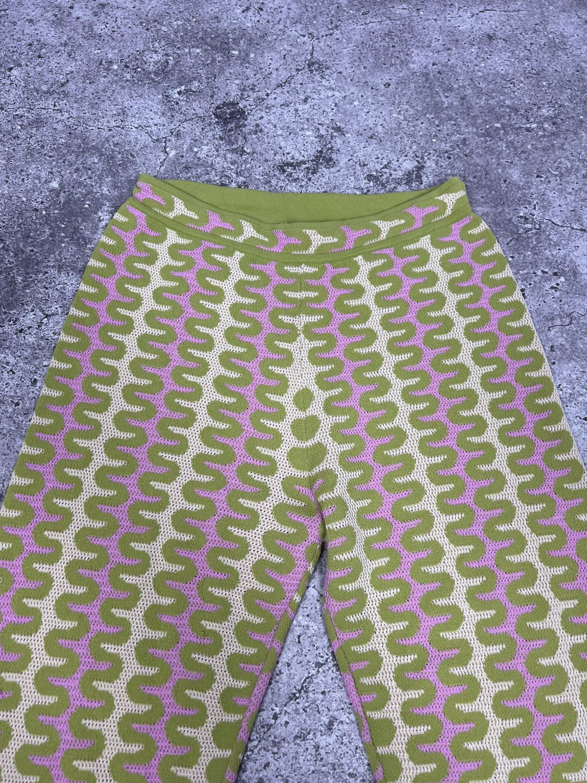 Sandro Sandro Paris Guerin Flare Pants Knit Multicolor Size 26" / US 2 / IT 38 - 6 Thumbnail