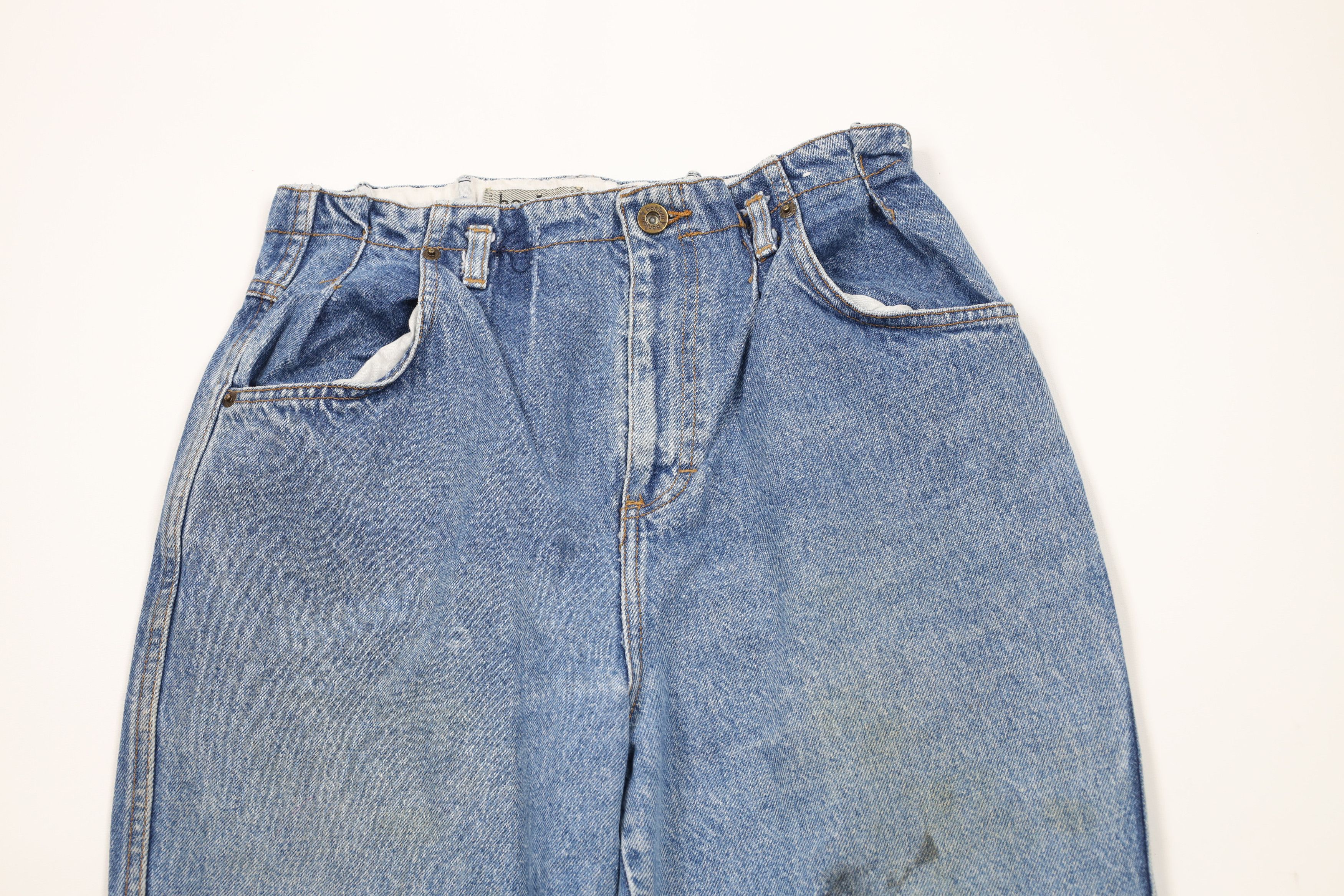 Vintage Vintage 90s Streetwear Tapered Leg Denim Jeans Blue Cotton Size 27" / US 4 / IT 40 - 2 Thumbnail