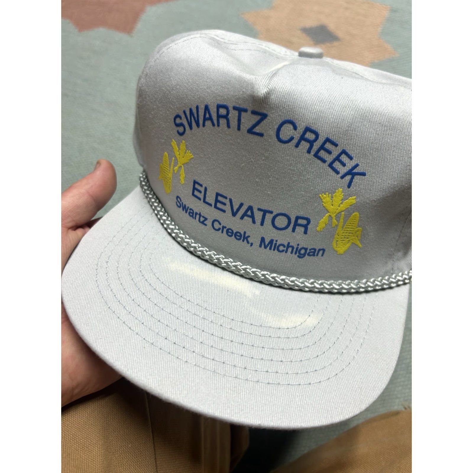 Vintage Vintage Adjustable Gray Snapback Hat Swartz Creek Michigan Farm Corn User: Vintage Adjustable Gray Snapback Hat Swartz Creek Michigan Farm Corn Size ONE SIZE - 3 Thumbnail