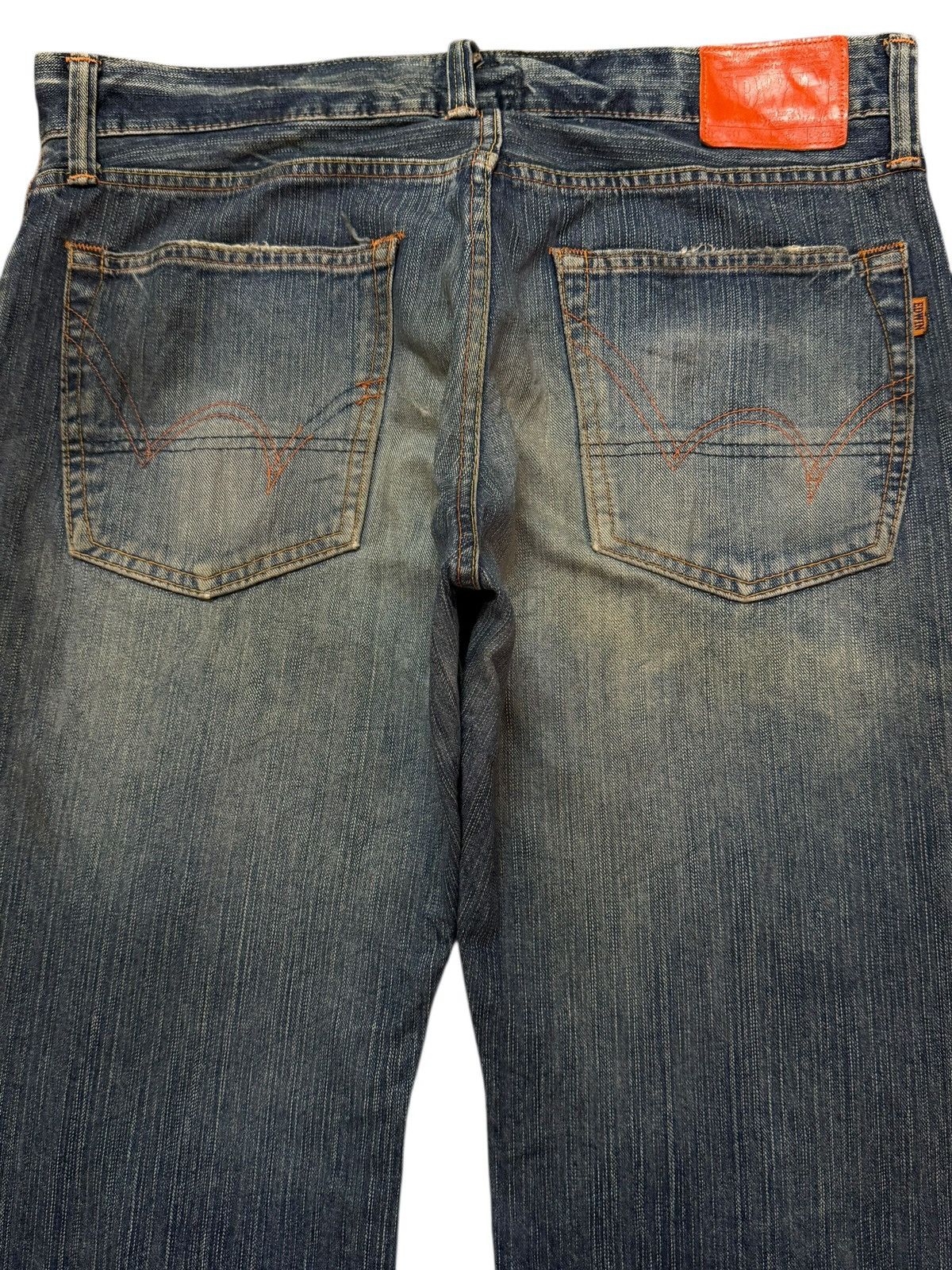 Edwin Vintage 90s Japan Edwin 505 Mud Wash Faded Wide Leg Baggy Size US 36 / EU 52 - 4 Thumbnail