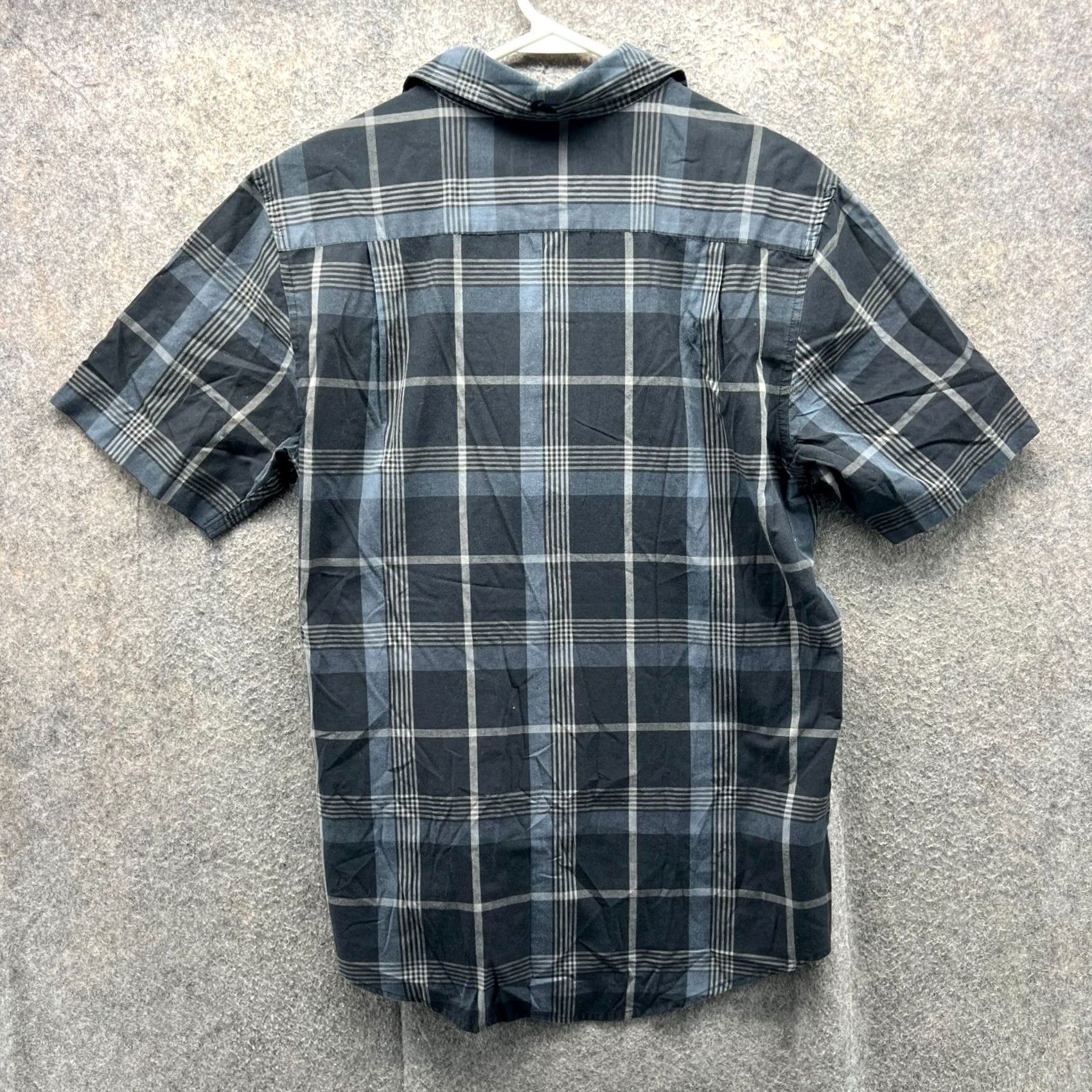 Quiksilver Quiksilver Shirt Men Small Black Blue Plaid Button-Down Short Sleeve Vintage Size US S / EU 44-46 / 1 - 2 Thumbnail