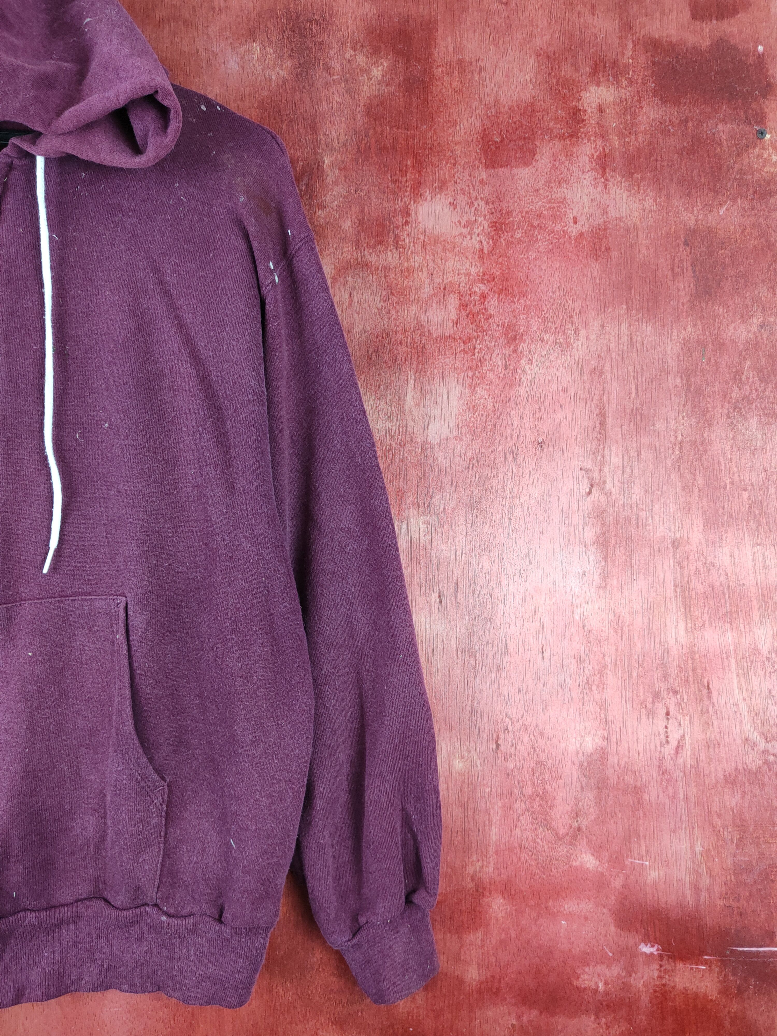 Hanes Hanes made in usa vintage Dark Purple Hoodie Sweaters #S2399 Size US L / EU 52-54 / 3 - 5 Thumbnail