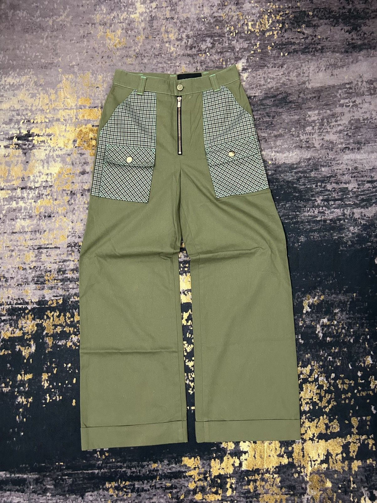 Andersson Bell Anderson Bell Plaid Pocket Pants Size US 27 - 1 Thumbnail