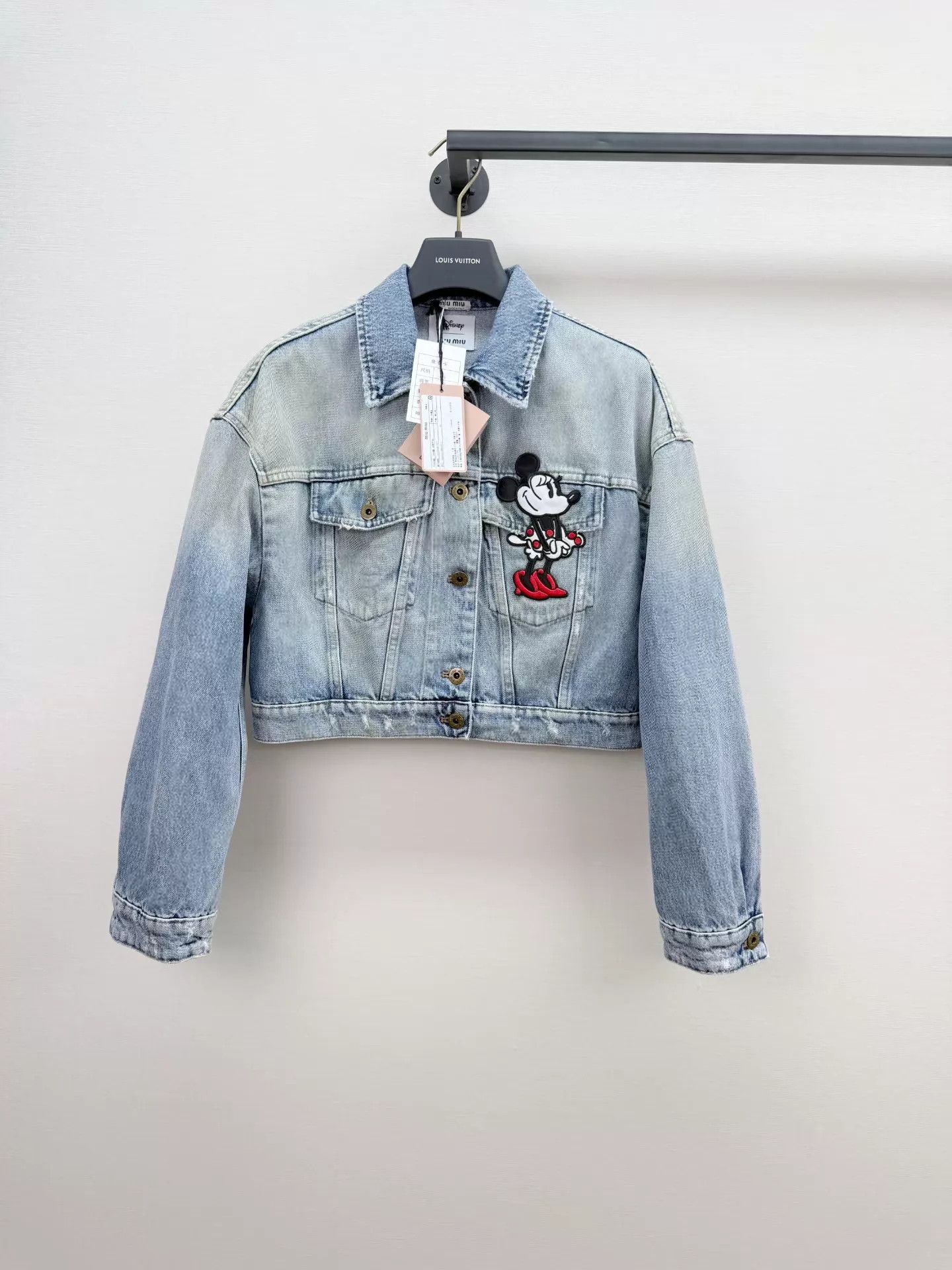 Miu Miu MIU MIU New with Tags Denim Jacket 36 Worn Once Size XS / US 0-2 / IT 36-38 - 1 Thumbnail