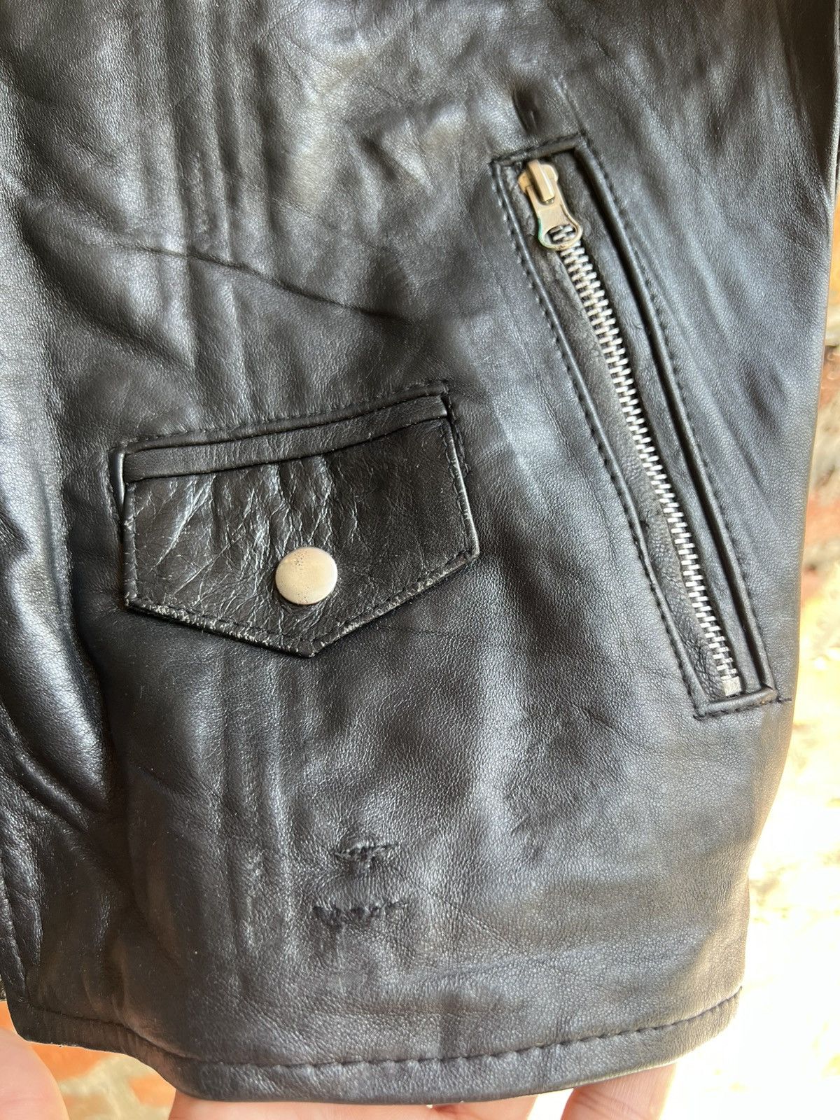 If Six Was Nine Punk’s Not Dead Leather Jacket Size US S / EU 44-46 / 1 - 6 Thumbnail
