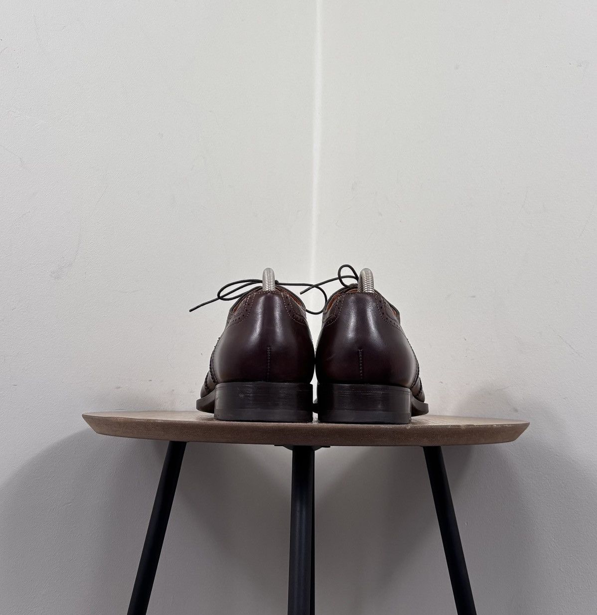 Santoni Santoni Men’s Burgundy Brown Leather Oxford Dress Shoes Size US 9 / EU 42 - 12 Thumbnail