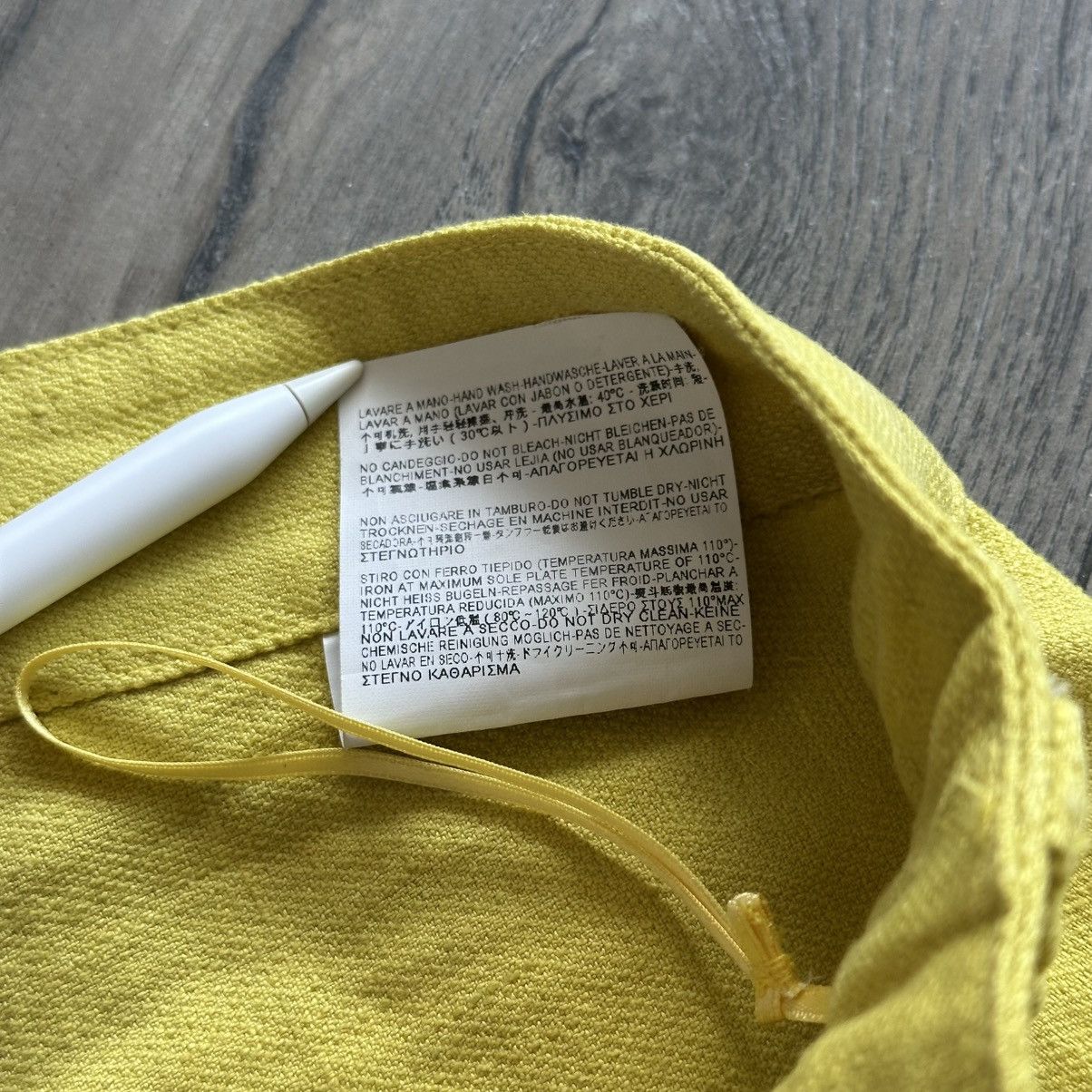 Balenciaga BALENCIAGA. PANTS Yellow Linen Cigarette Women’s Trousers Size 28" / US 6 / IT 42 - 8 Thumbnail