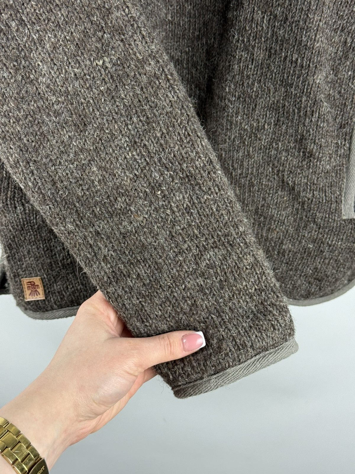 Other Pachamama 1/4 Zip Heavy Hand Knitted Wool Sweater Pullover Size US M / EU 48-50 / 2 - 10 Thumbnail