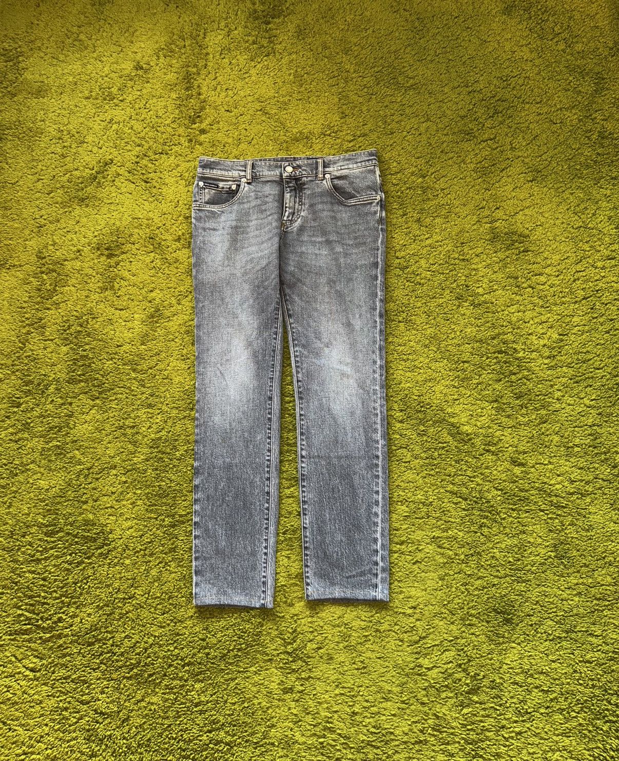 Designer × Dolce & Gabbana Dolce & Gabbana D&G graphite grey patch logo jeans denim Size US 32 / EU 48 - 3 Thumbnail