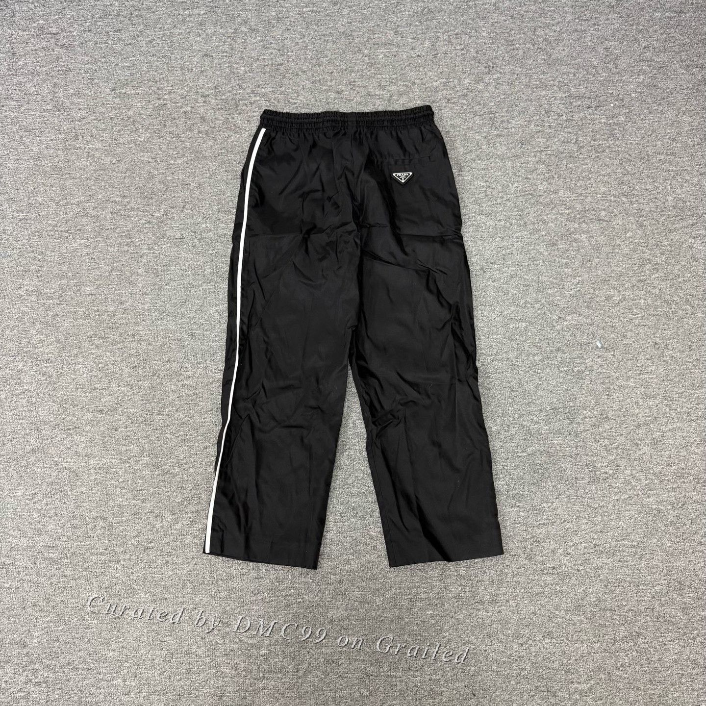 Prada Prada Nylon Side Stripe Triangle Logo Pants Size US 38 / EU 54 - 1 Thumbnail