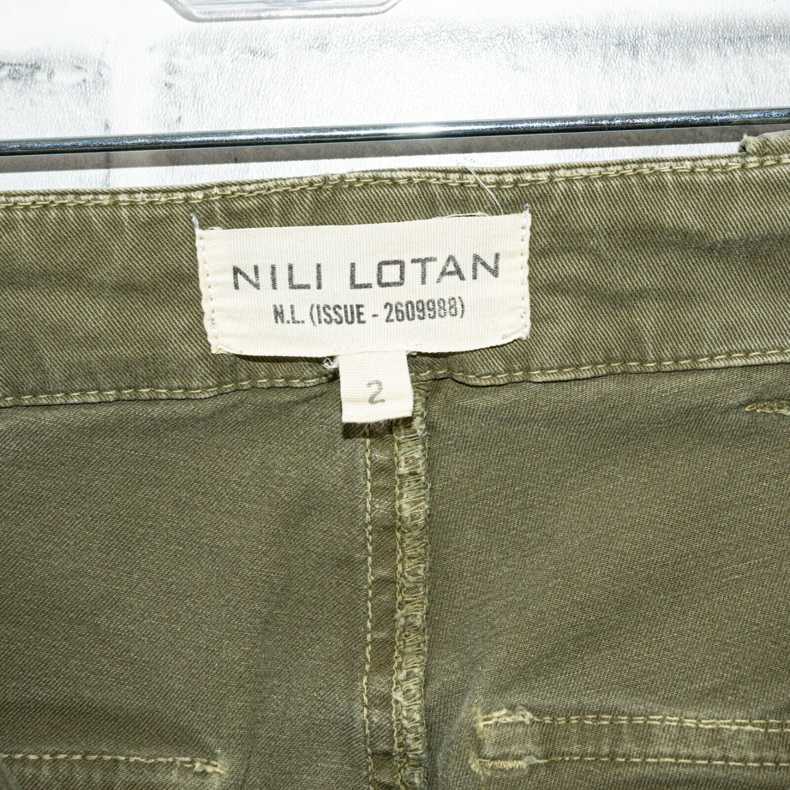Nili Lotan NILI LOTAN French Military Ankle Zip Pants olive green Size 26" / US 2 / IT 38 - 3 Thumbnail