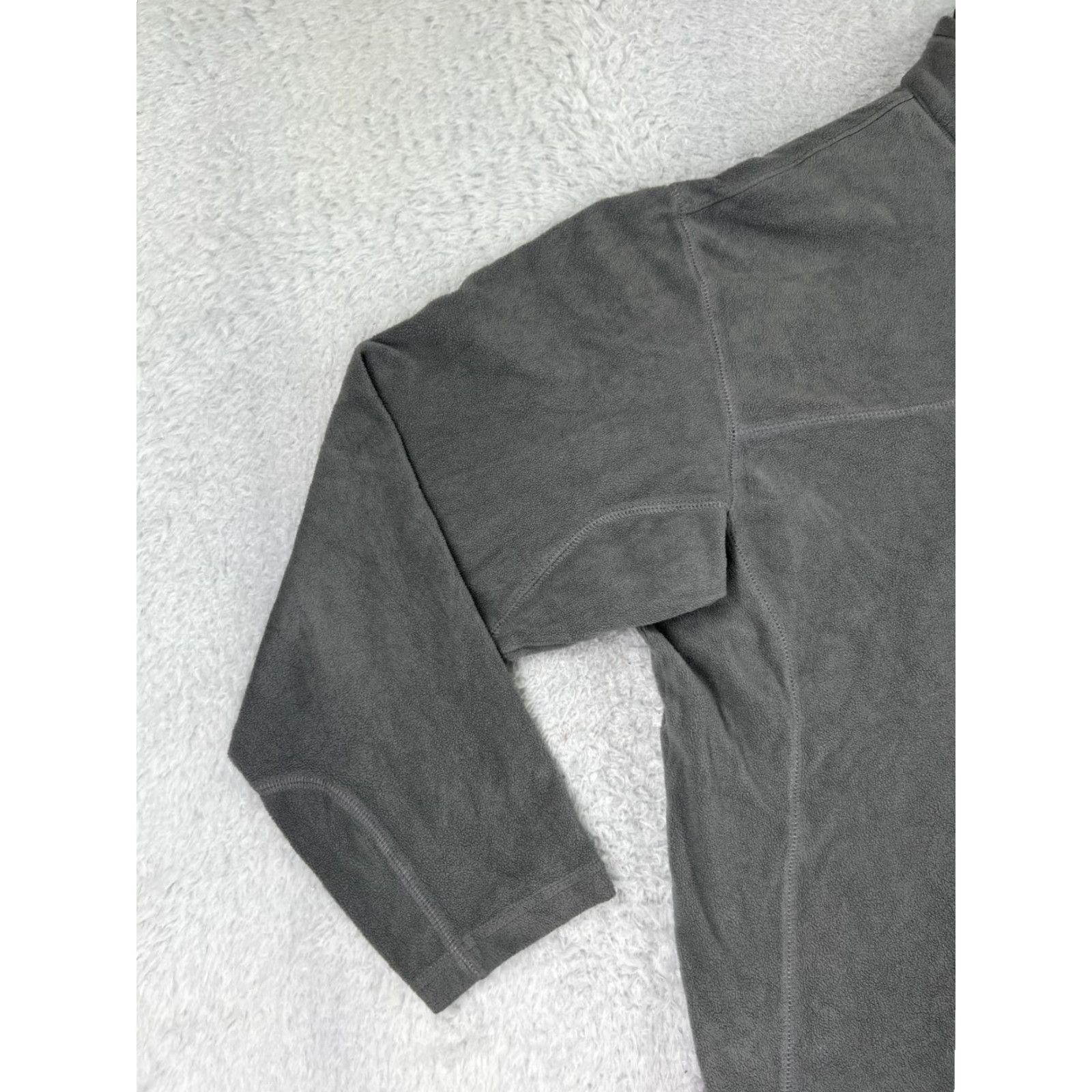 Vintage Columbia Mens Sweater 1/4 Zip Long Sleeve Gray Polyester Fleece Size US XL / EU 56 / 4 - 6 Thumbnail