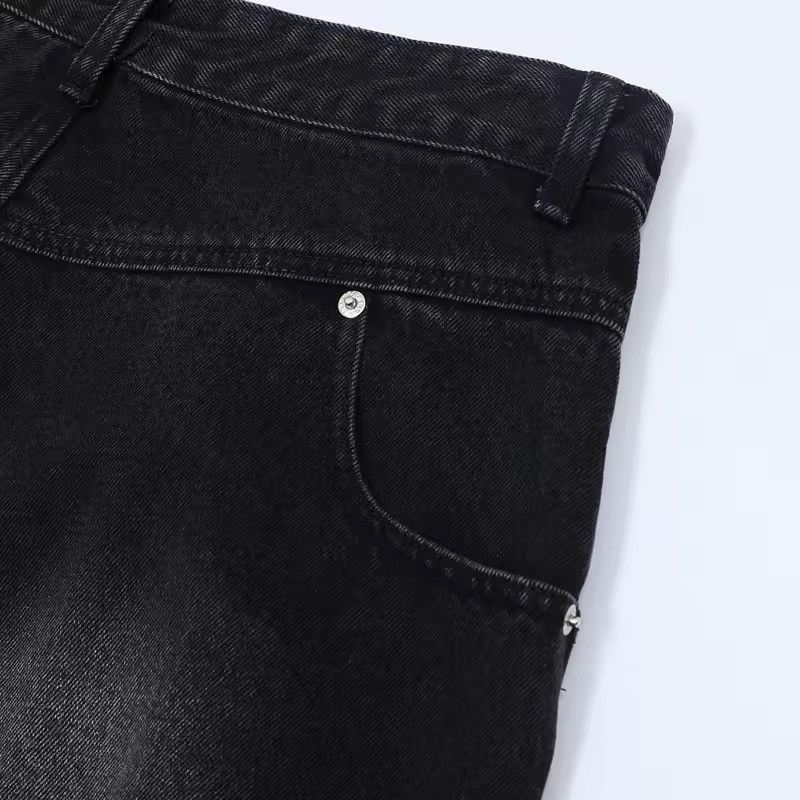 Japanese Brand × Jean Destroy Distressed Washed Loose Vintage Retro Shorts Size US 31 - 9 Thumbnail