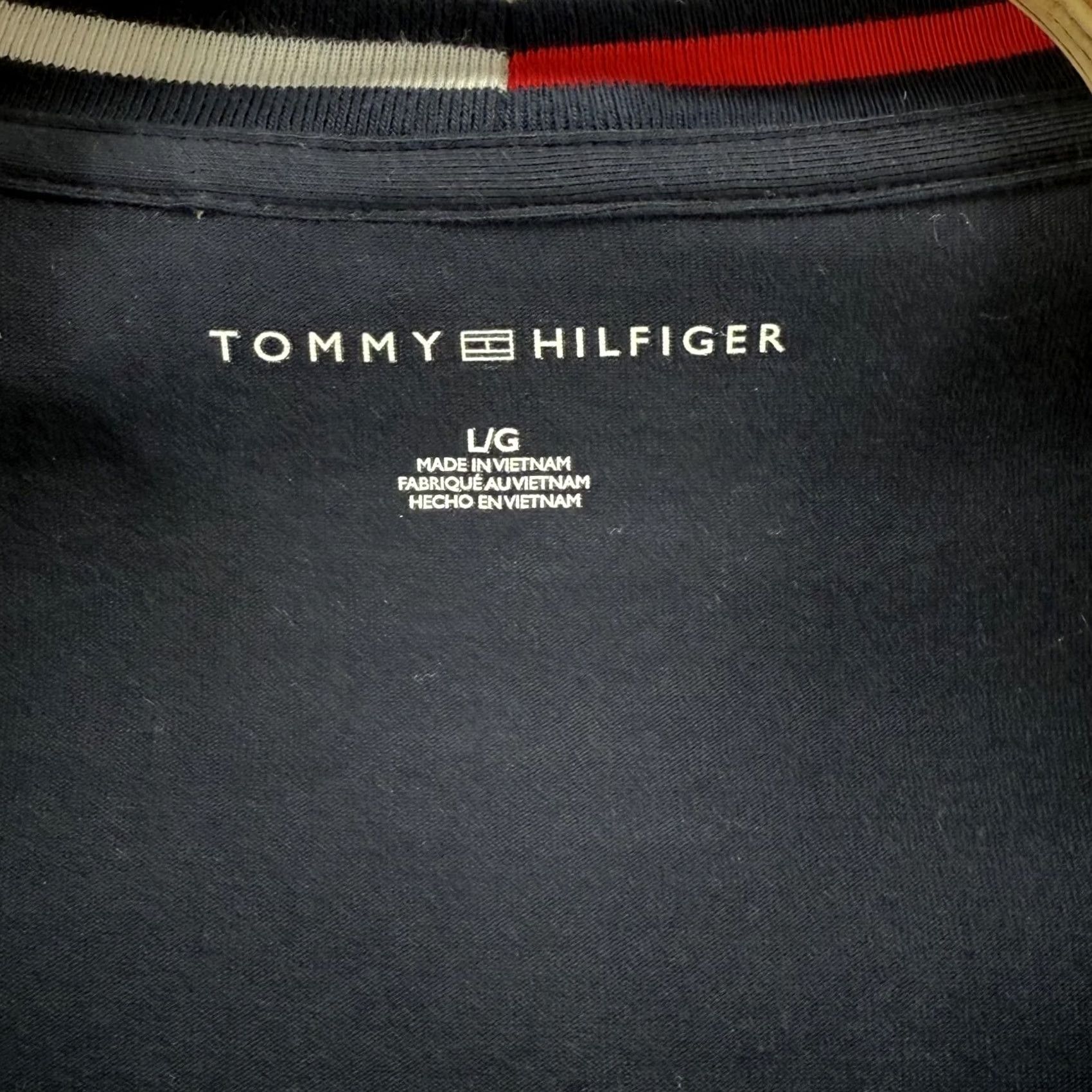 Tommy Hilfiger Tommy Hilfiger Dress Womens Large Navy Blue V Neck 3/4 Sleeve Stretch Classic Size L / US 10 / IT 46 - 6 Thumbnail