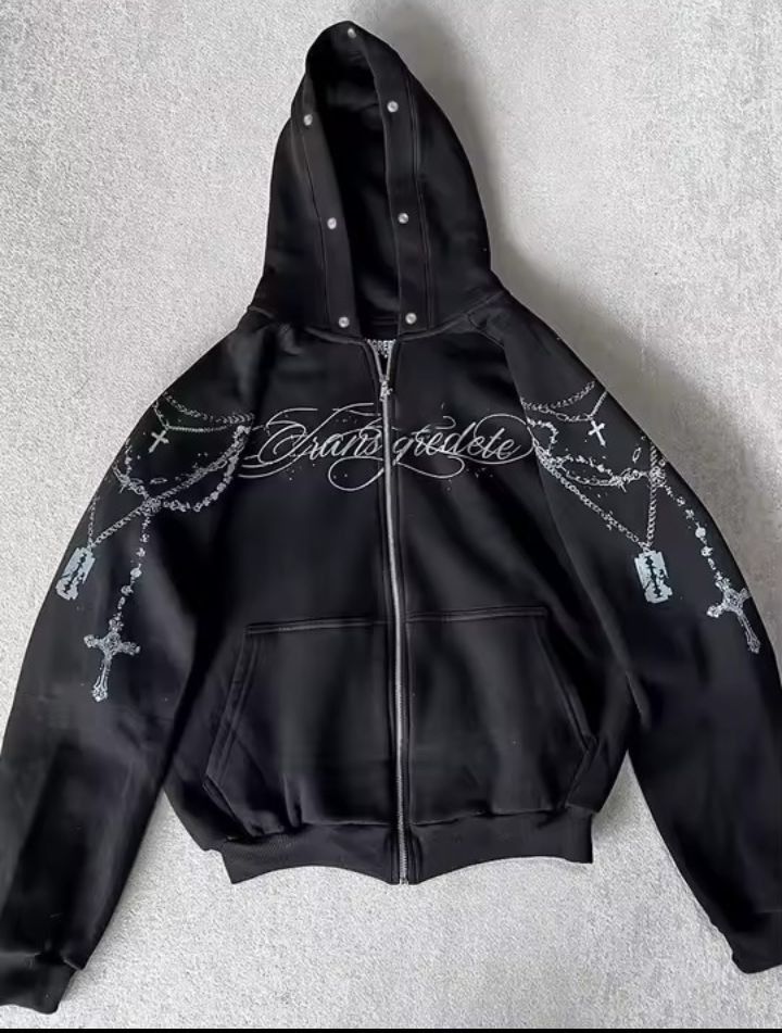 Other Gothic Punk Hooded Jacket Size S / US 4 / IT 40 - 1 Thumbnail