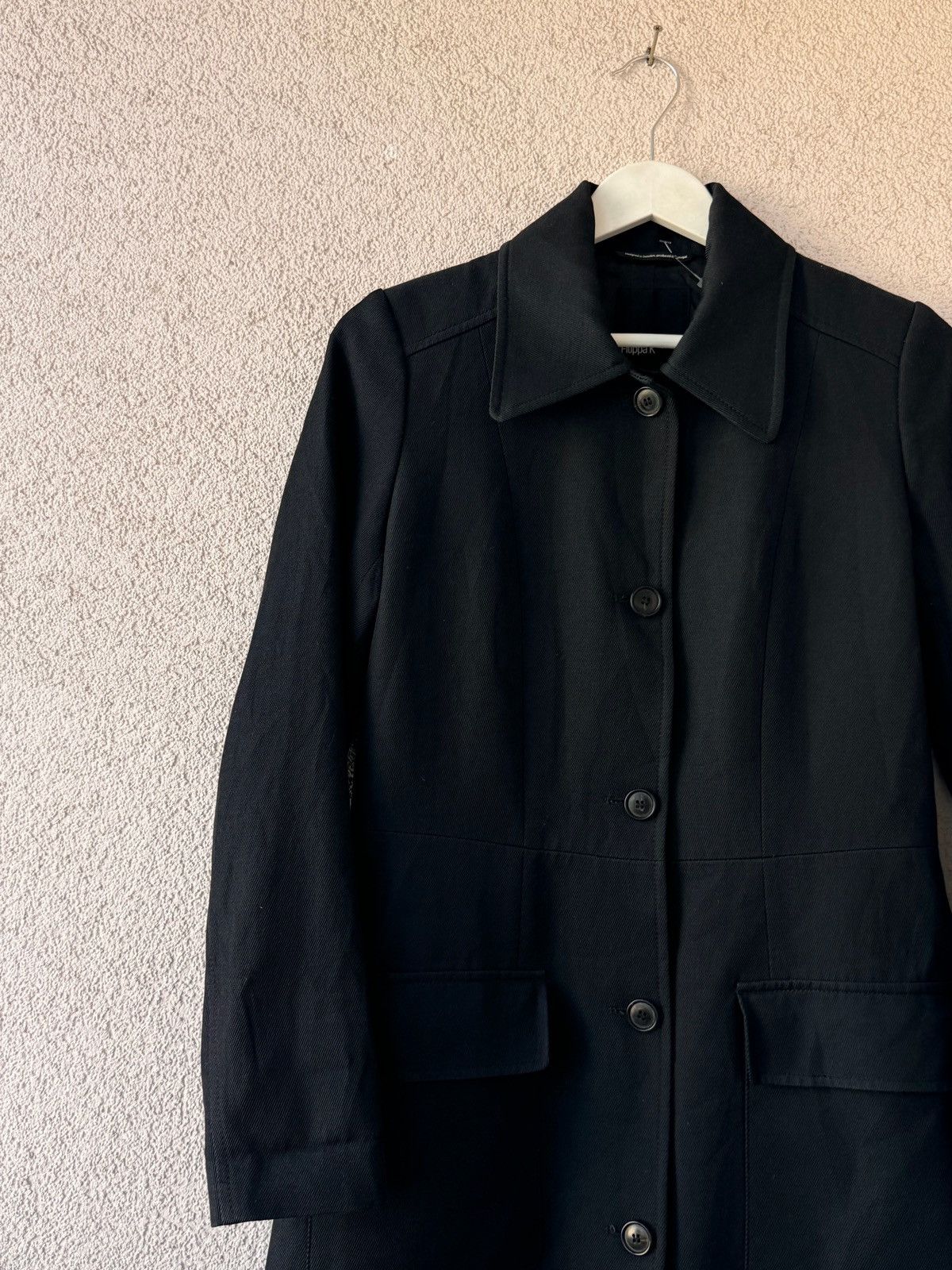 Filippa K Filippa K Black Wool Blend Coat Women M Minimal Classic Size M / US 6-8 / IT 42-44 - 2 Thumbnail