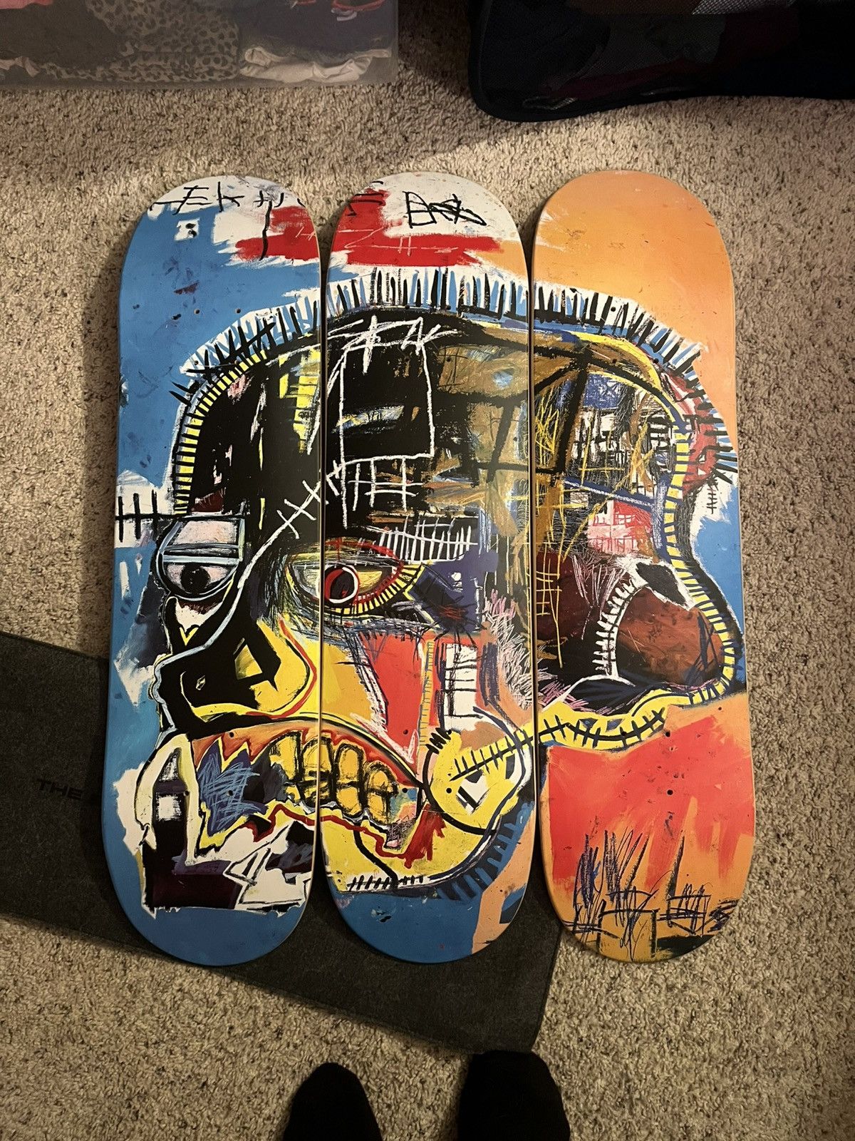 Jean-Michel Basquiat Jean-Michel Basquiat “Skull” × The Skate Room Skateboard Set Size ONE SIZE - 1 Thumbnail