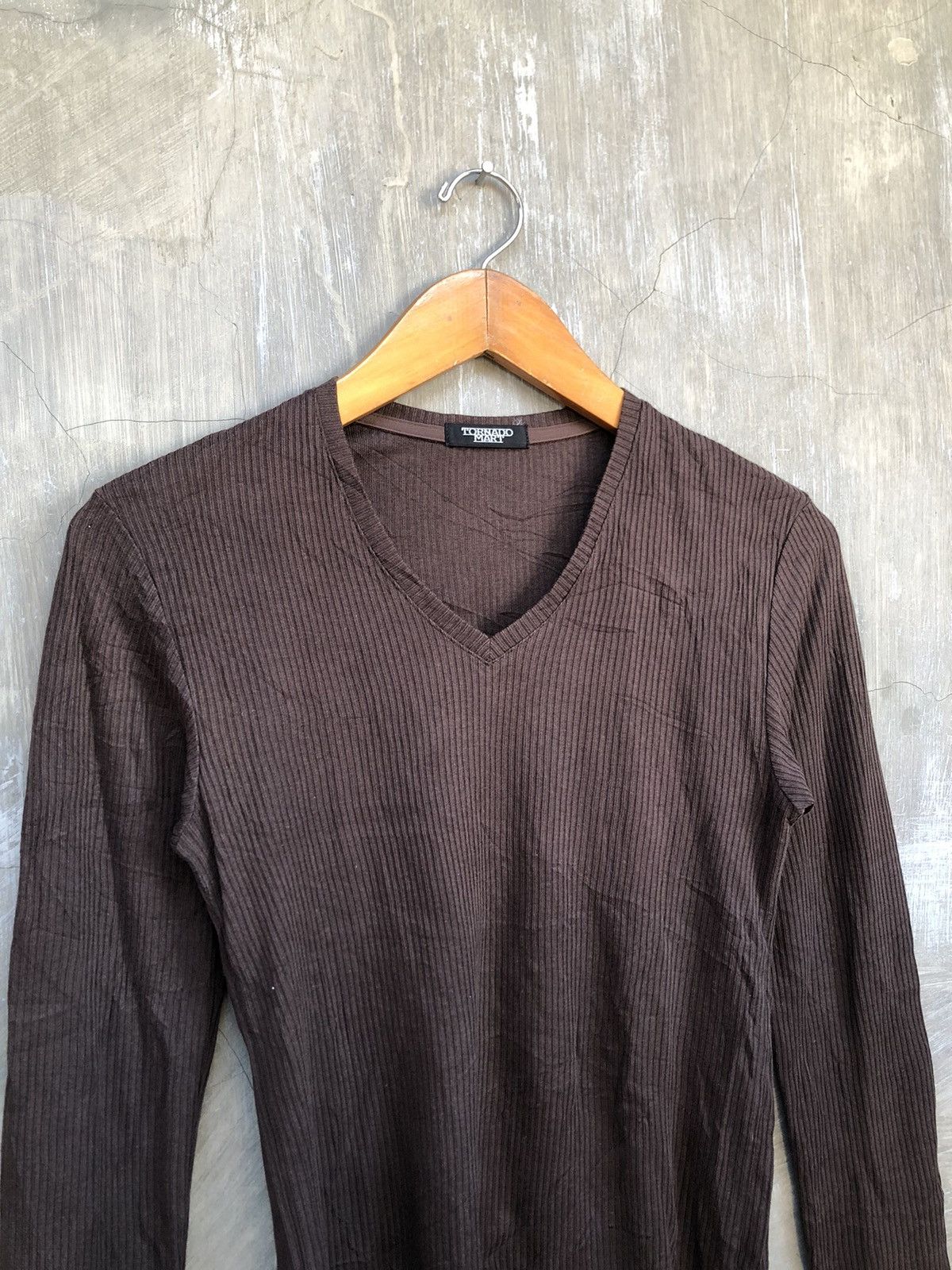 Tornado Mart Tornado Mart Brown Long Sleeve T-shirt Size US M / EU 48-50 / 2 - 2 Thumbnail