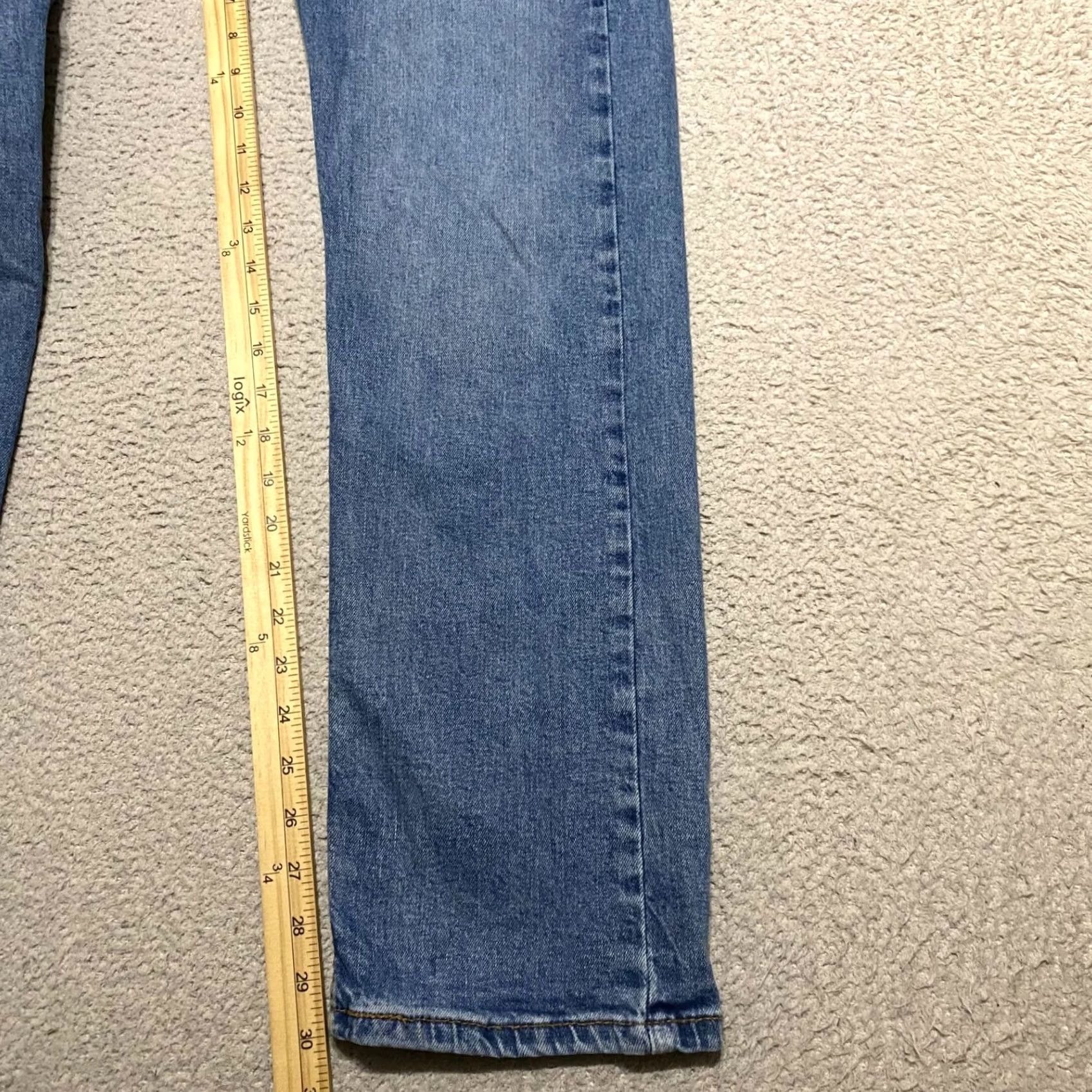 Levi's Levi's 505 Jeans Men 32x32 Blue Denim Medium Wash Straight Rise Mid Levi's 500 Series Regular 5-Pocket Denim Jeans Mens Size US 32 / EU 48 - 6 Thumbnail