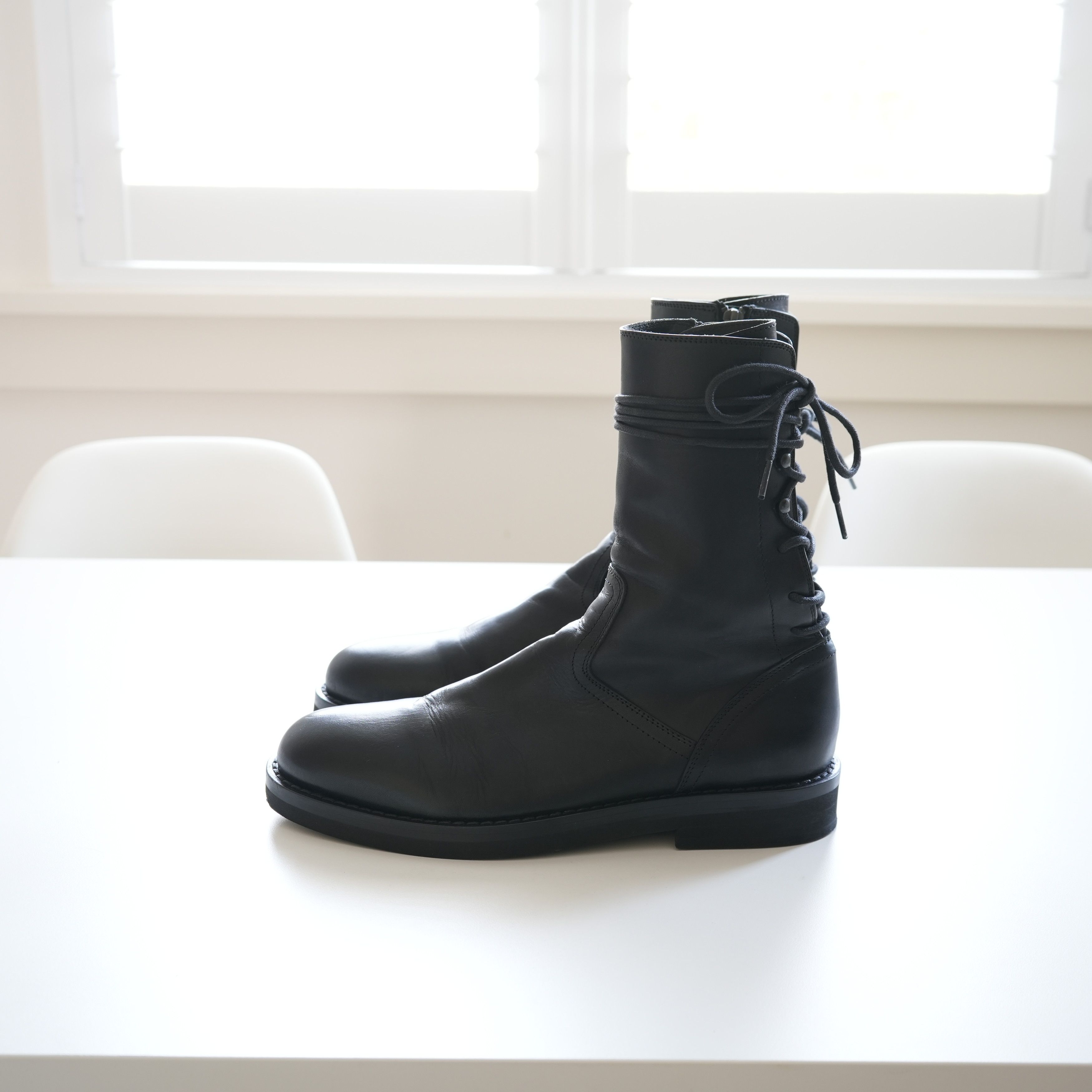 Ann Demeulemeester Backlace Corset Combat Boots Size US 7.5 / EU 40-41 - 1 Thumbnail