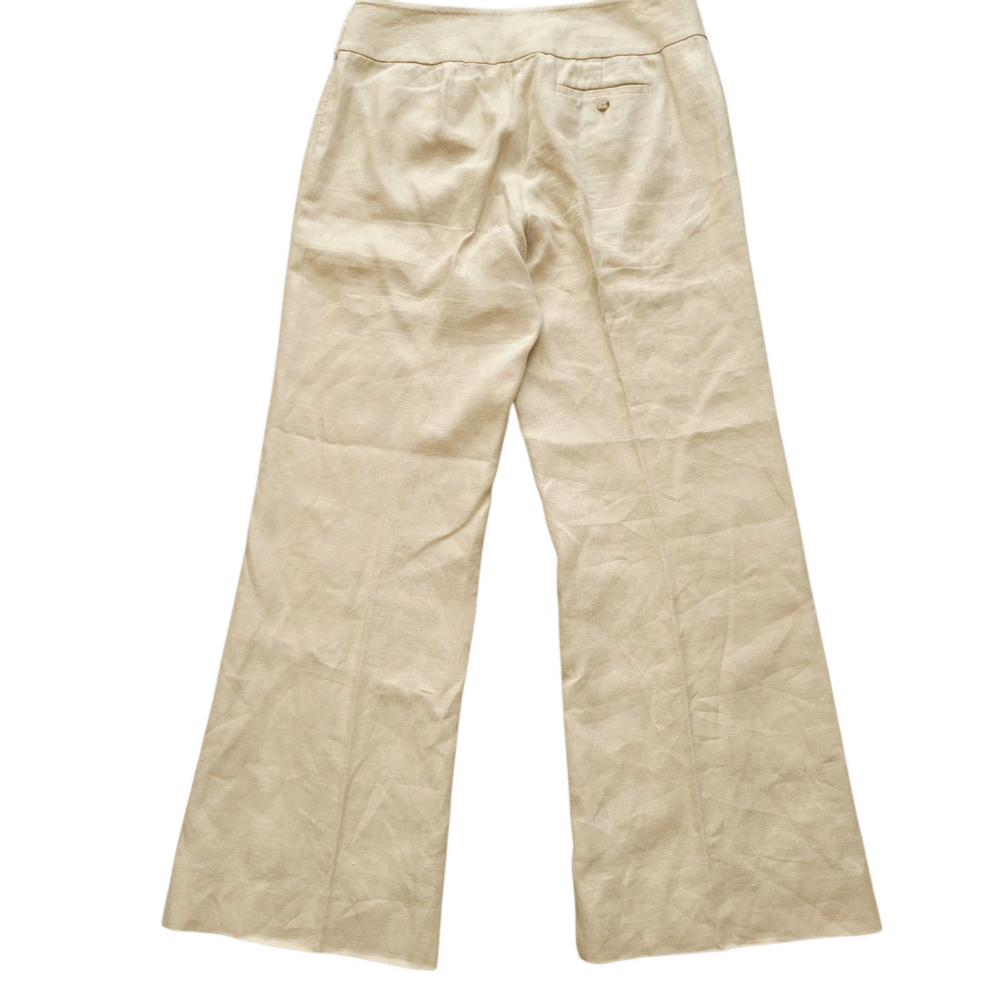Ralph Lauren Wide-Leg Linen Pants Full Lining Size 6 Size 28" / US 6 / IT 42 - 2 Thumbnail