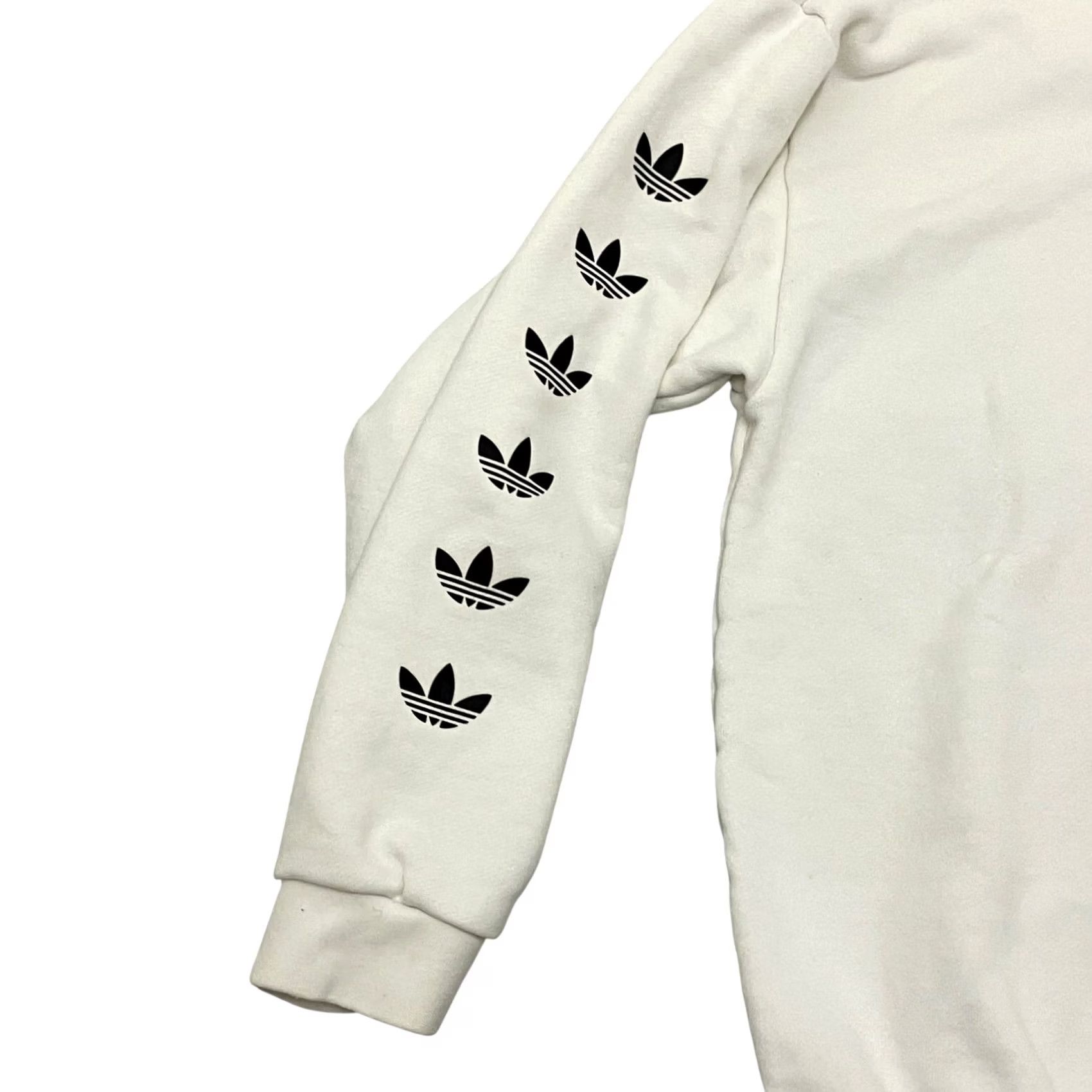 Adidas Adidas Originals Sweatshirt Womens Size 8 White Logo Crew Neck Pullover Size M / US 6-8 / IT 42-44 - 3 Thumbnail