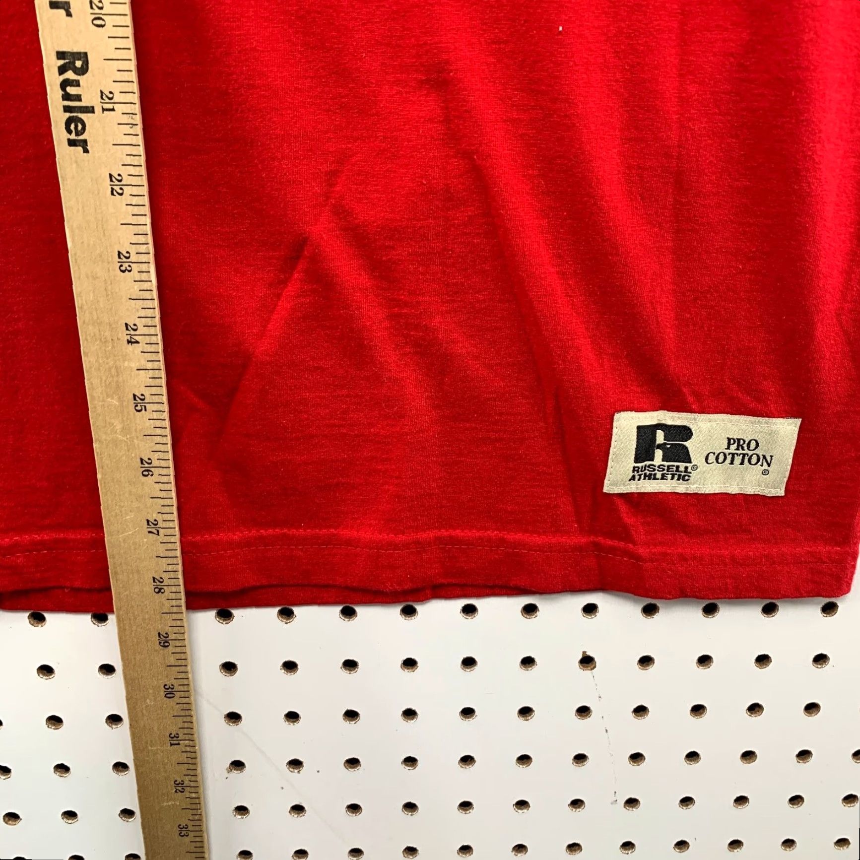 Russell Athletic VINTAGE Russell Athletic Pocket Pro Cotton Shirt Mens Large Red Short Sleeve Size US L / EU 52-54 / 3 - 6 Thumbnail