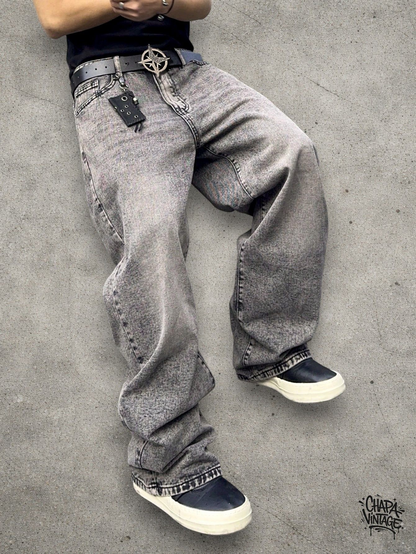 Japanese Brand Washed light gray jeans Size US 32 / EU 48 - 1 Thumbnail