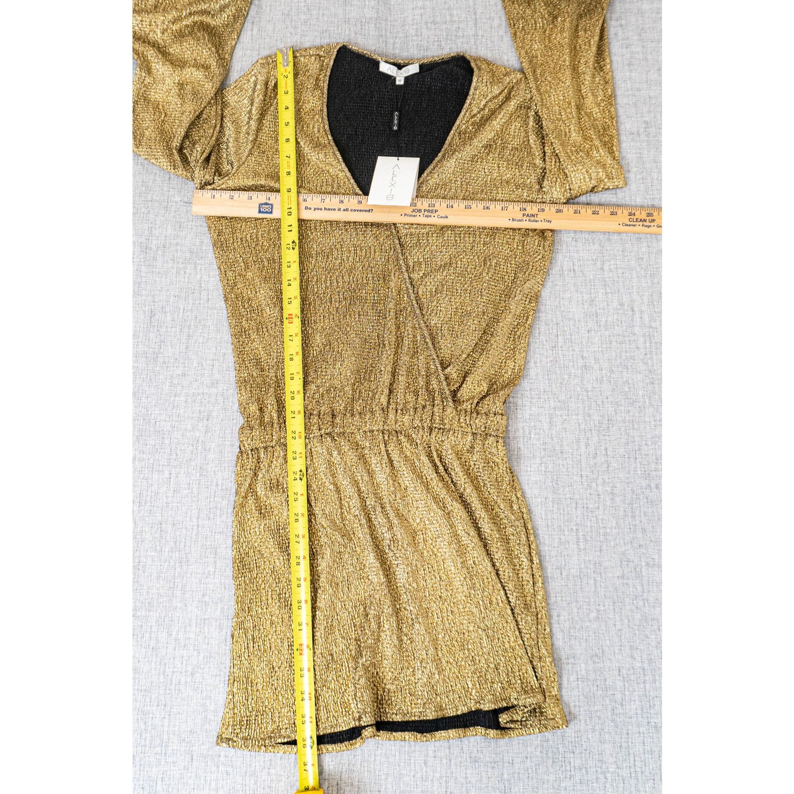 ALEXIS ALEXIS Gold Sparkle Metallic Cocktail dress size Medium Size M / US 6-8 / IT 42-44 - 6 Thumbnail