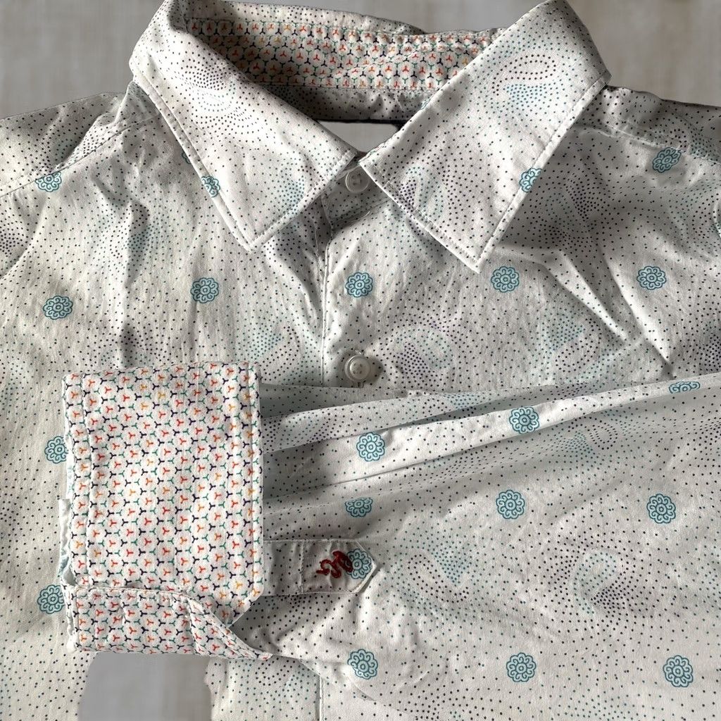 Robert Graham VINTAGE? No. Robert Graham Shirt Mens XL White Microprint Classic Fit Button Down Long Sleeve Size US XL / EU 56 / 4 - 1 Thumbnail