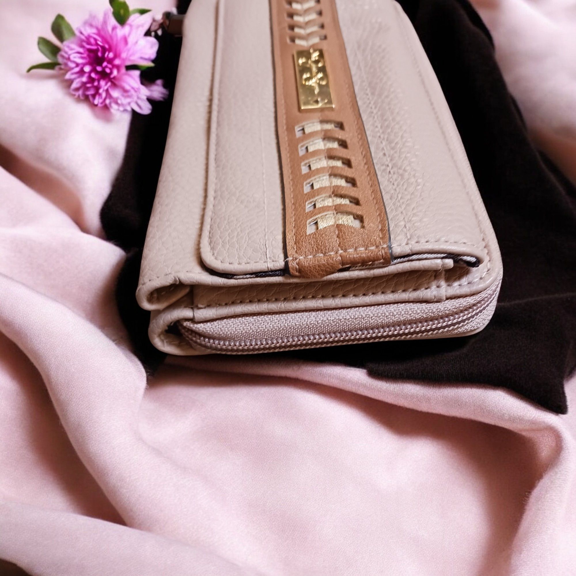 Jessica Simpson Jessica Simpson Dusty Rose Faux Pebbled Leather Wallet Size ONE SIZE - 4 Thumbnail