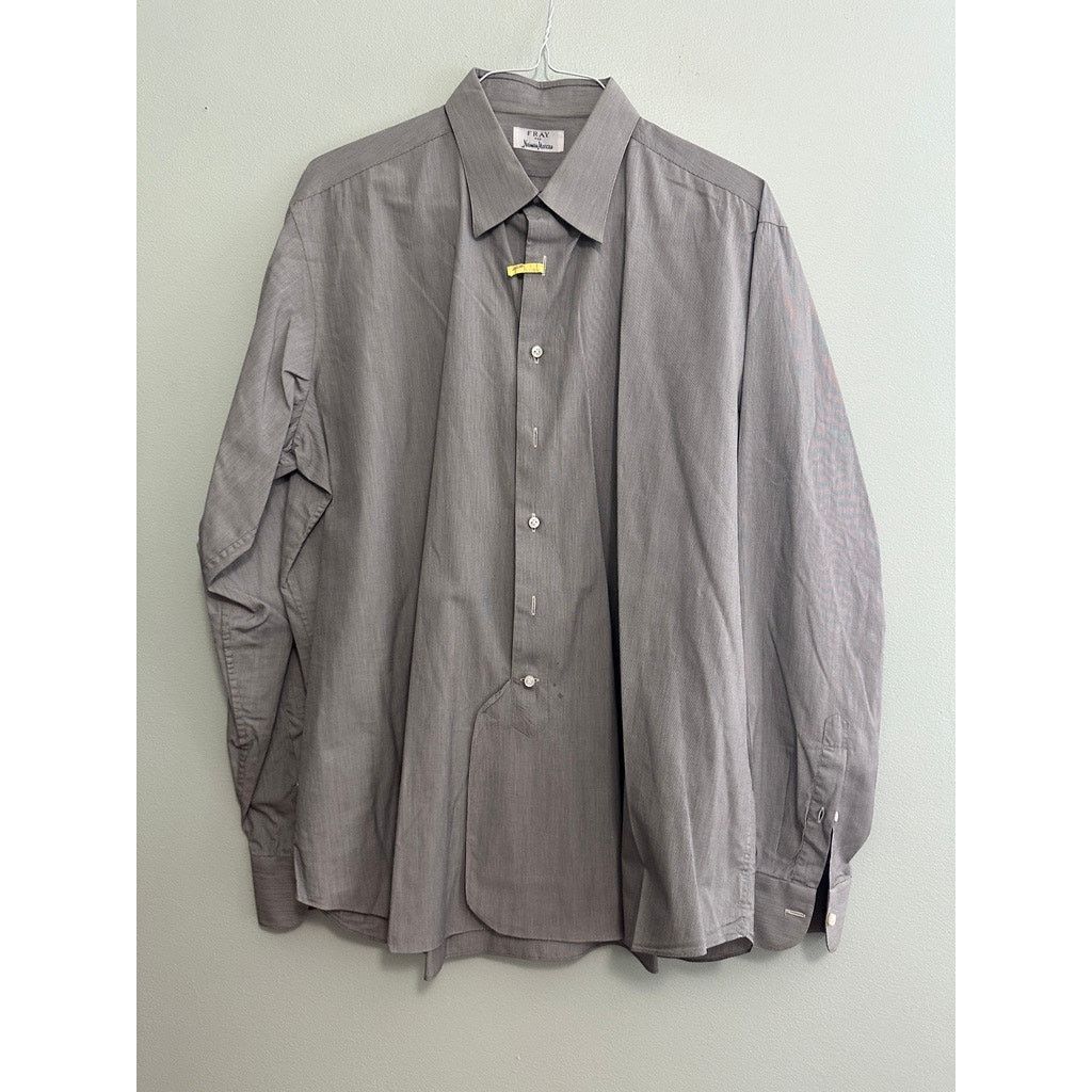 Neiman Marcus Fray for Neiman Marcus black micro stripe button down Size US L / EU 52-54 / 3 - 2 Thumbnail